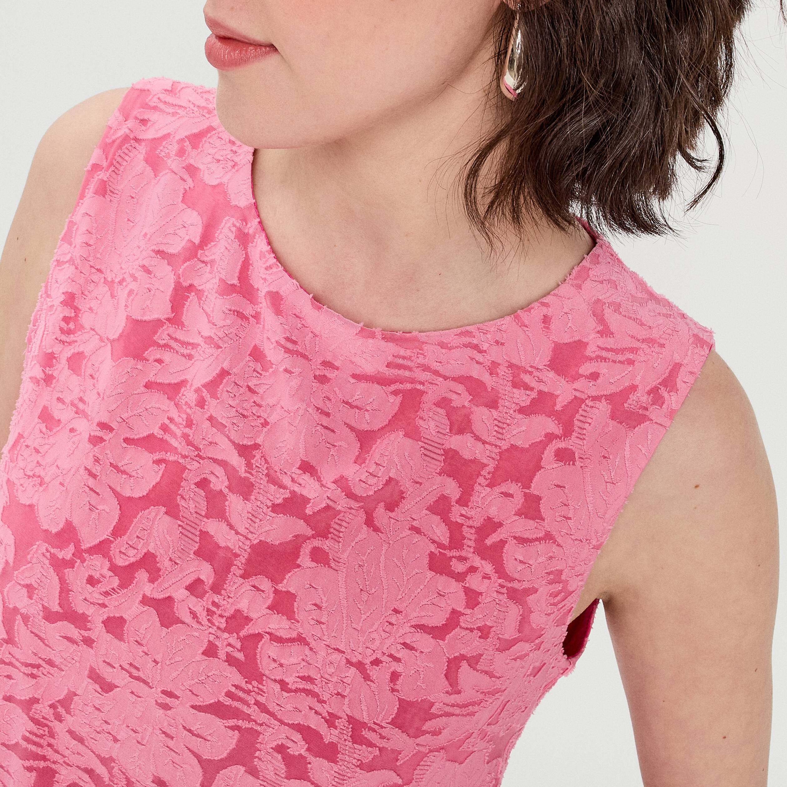 Top sans manches rose femme