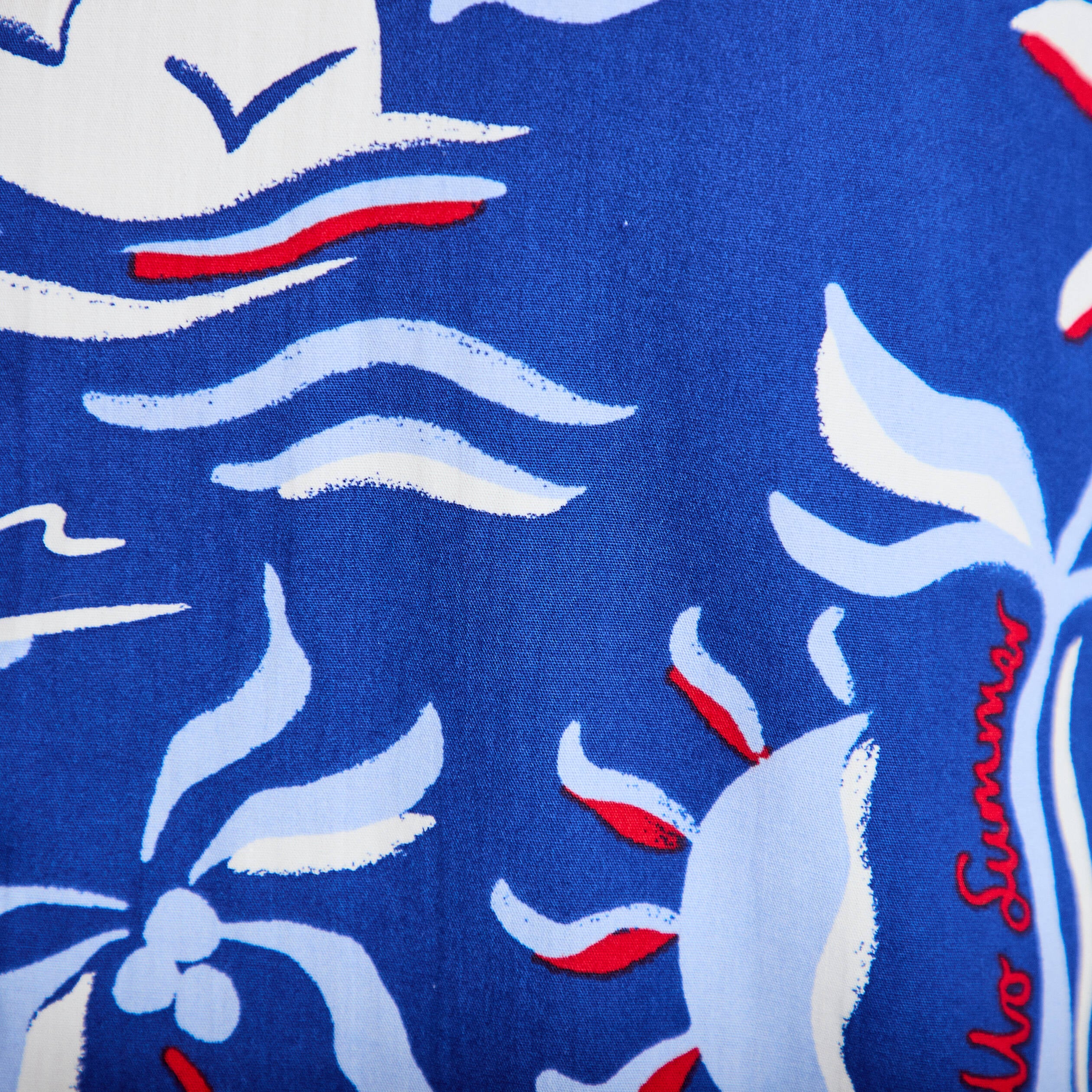 Chemise manches courtes bleu marine femme