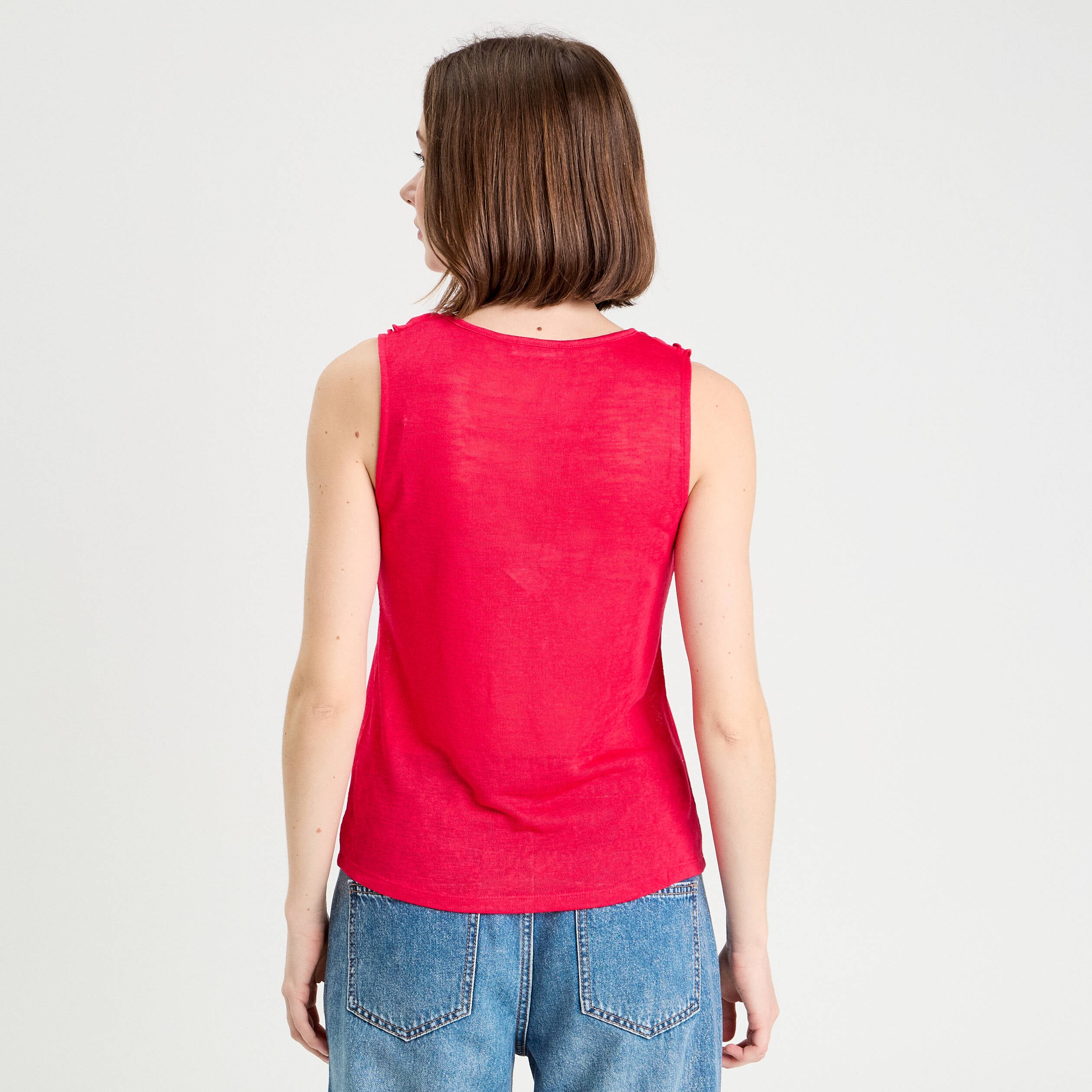 Haut Sans Manches Femme It Hippie - Rose - Taille L - Neuf Avec Étiquettes