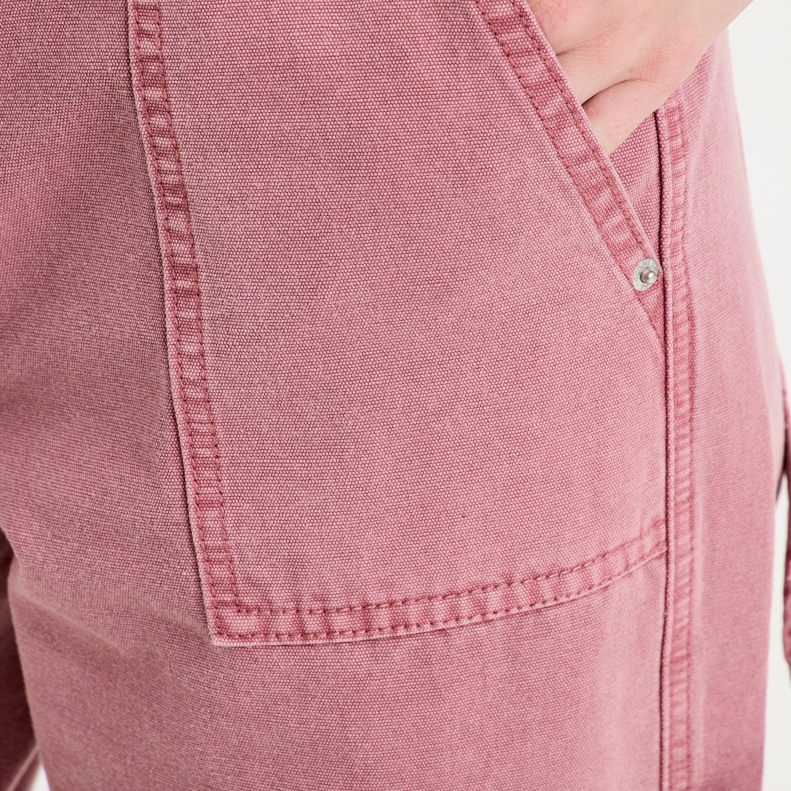 Jean wide leg carpenter vieux rose femme