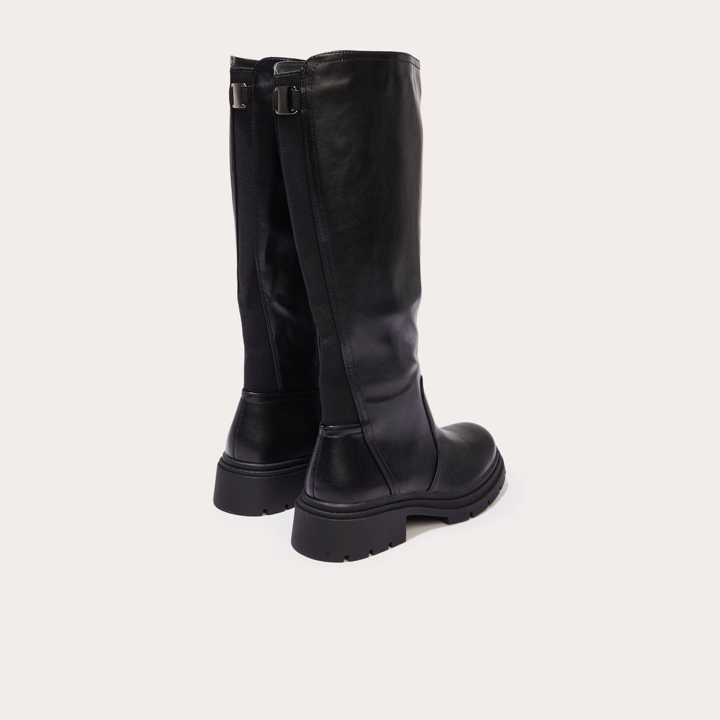 Bottes chelsea crant&eacute;es noir femme