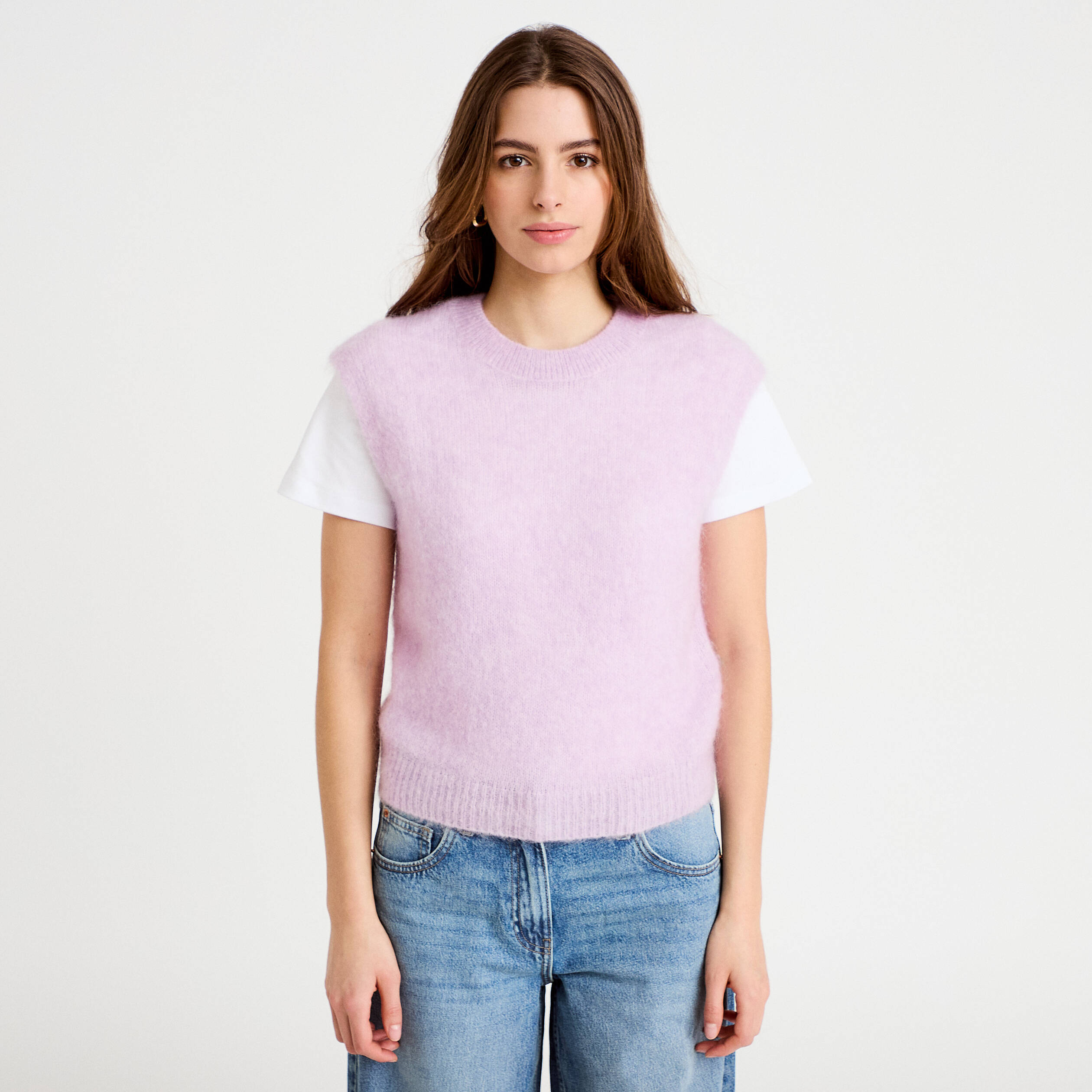Pull sans manches parme femme