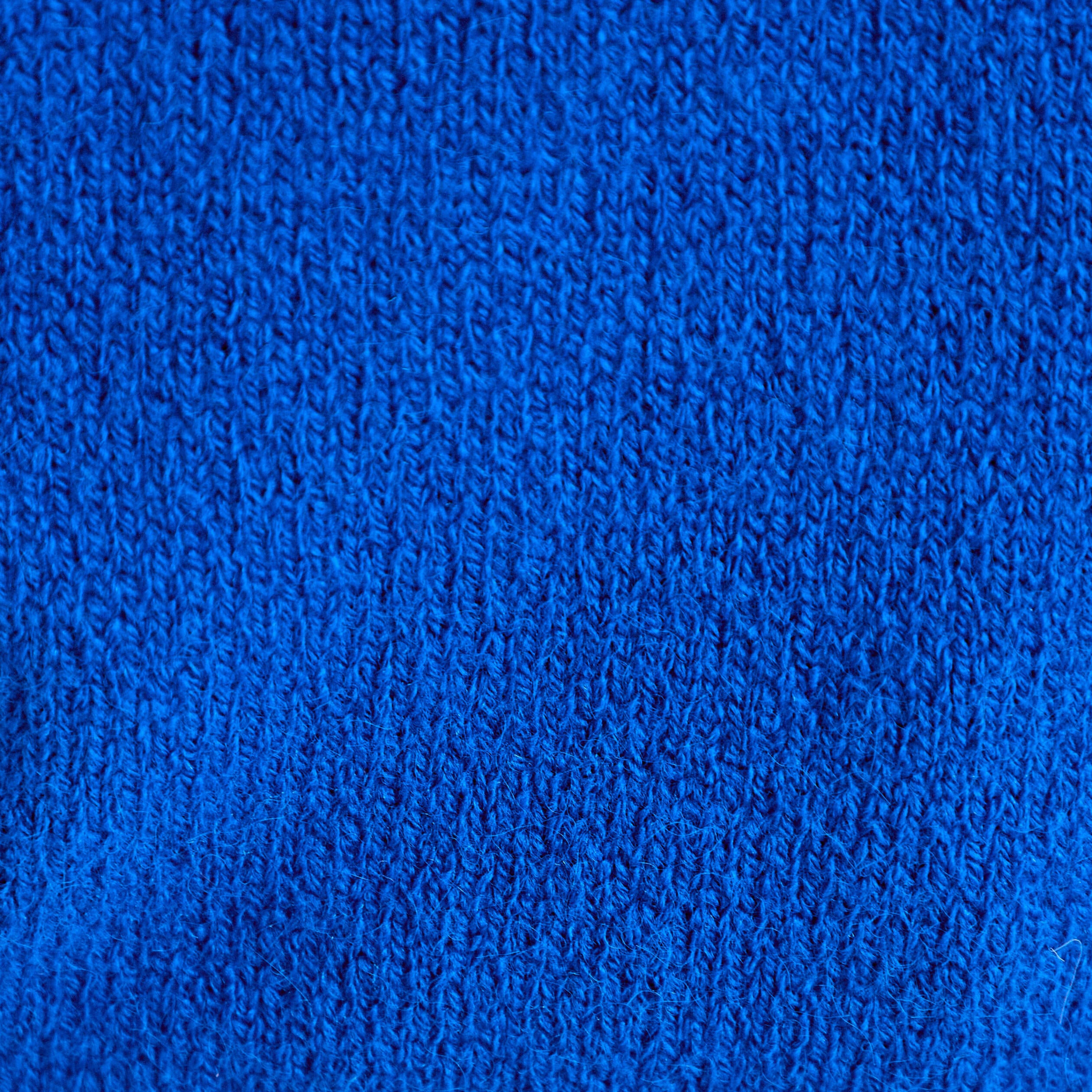 Pull oversize col rond manches courtes bleu electrique femme