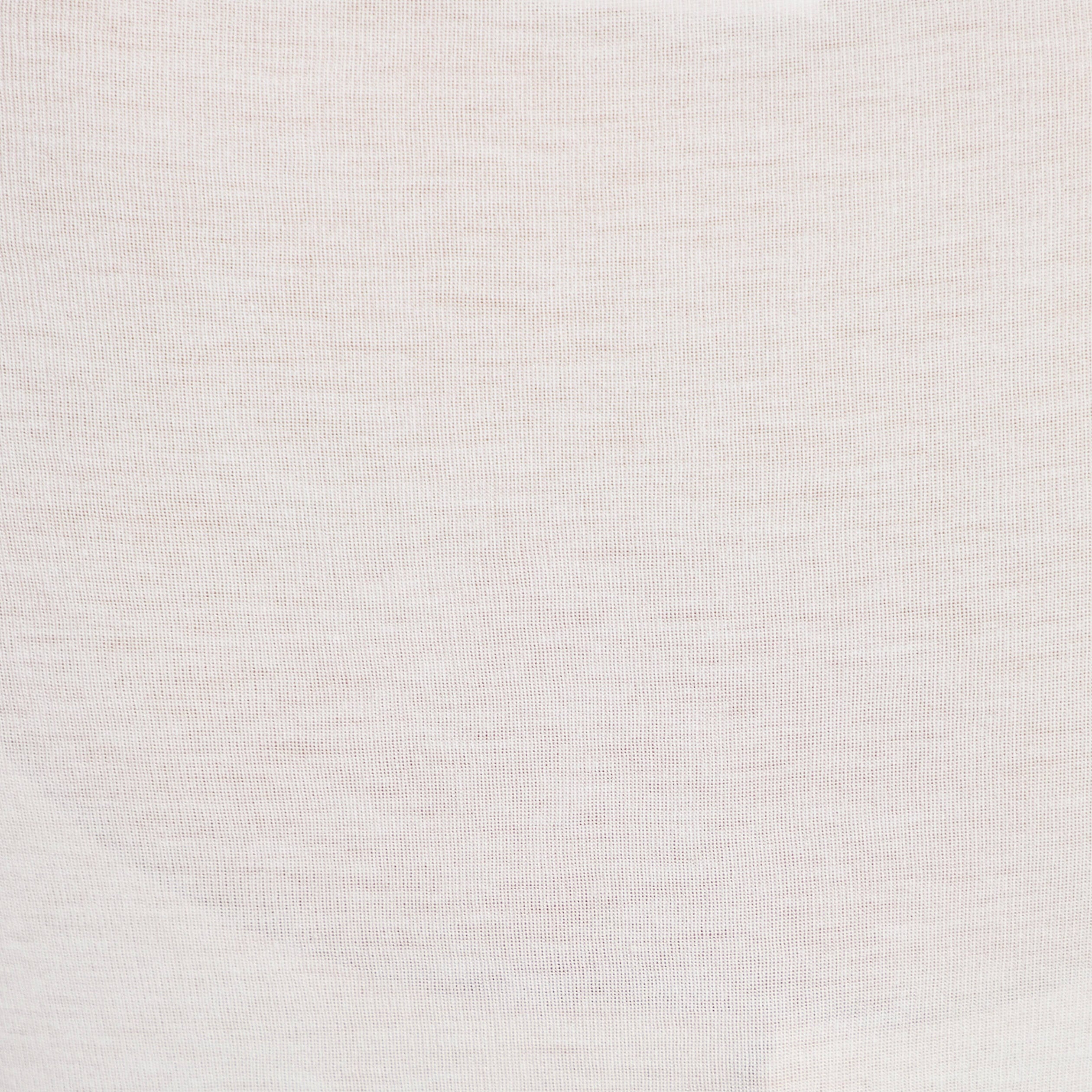 T-shirt col b&eacute;nitier manches longues ecru femme