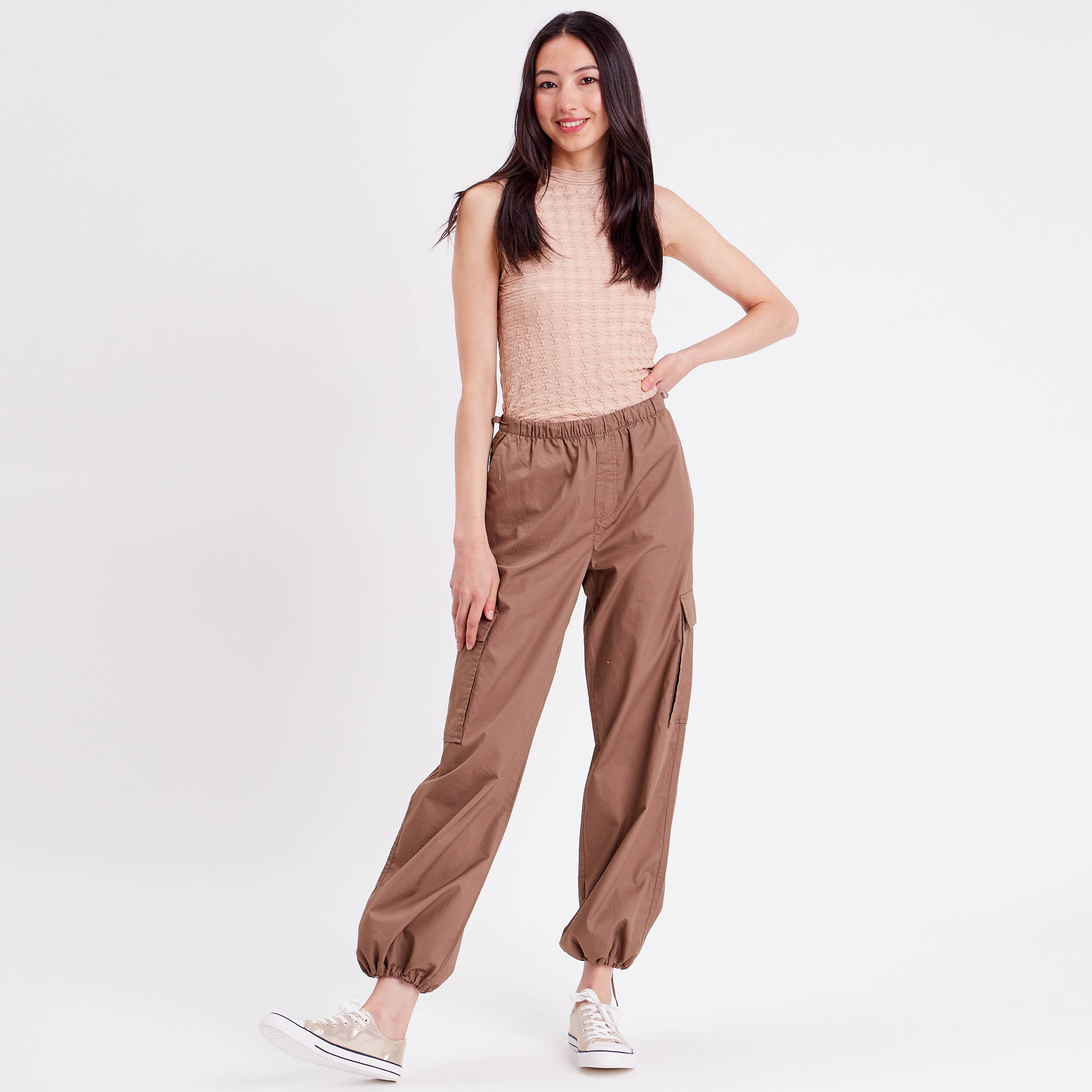 Débardeur Femme Cupshe Sans Manches Col Montant - 95% Polyester 5% Élasthanne - Épaules Dénudées