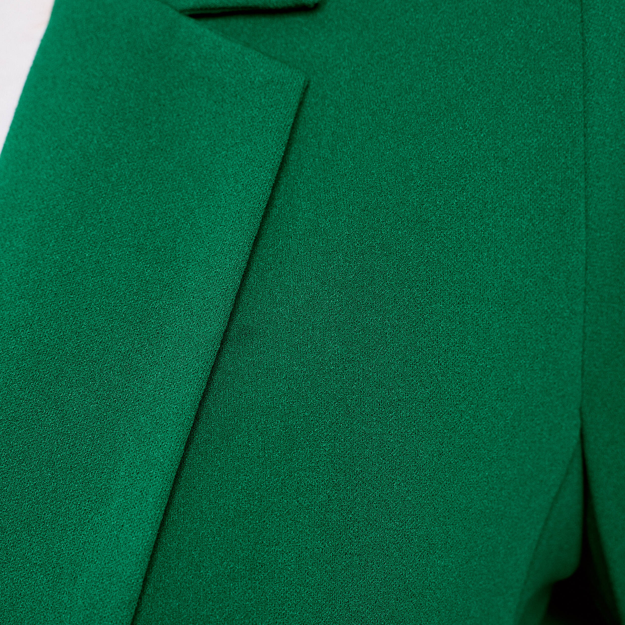 Veste blazer manches 3/4 vert femme