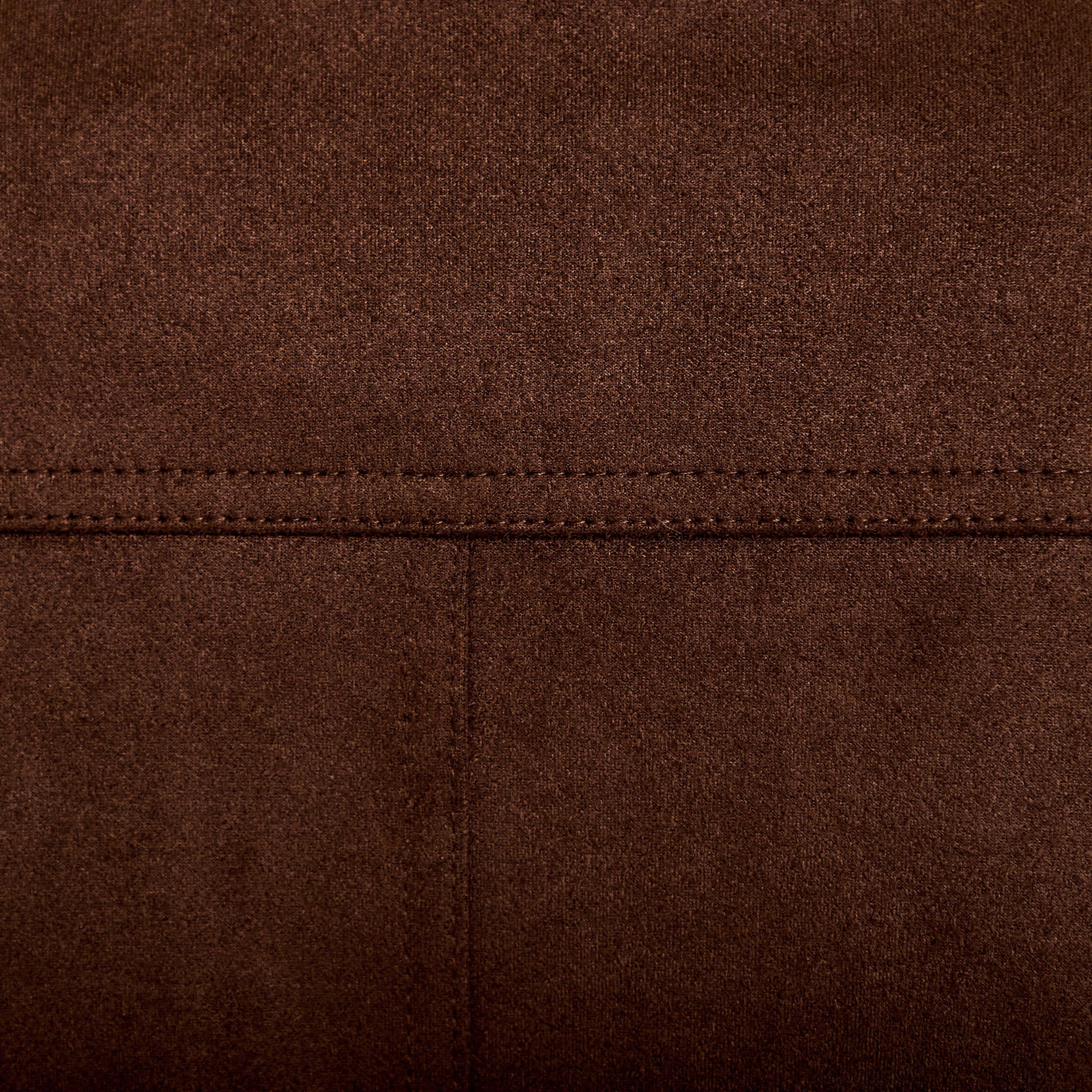 Veste effet boule col montant marron chocolat femme