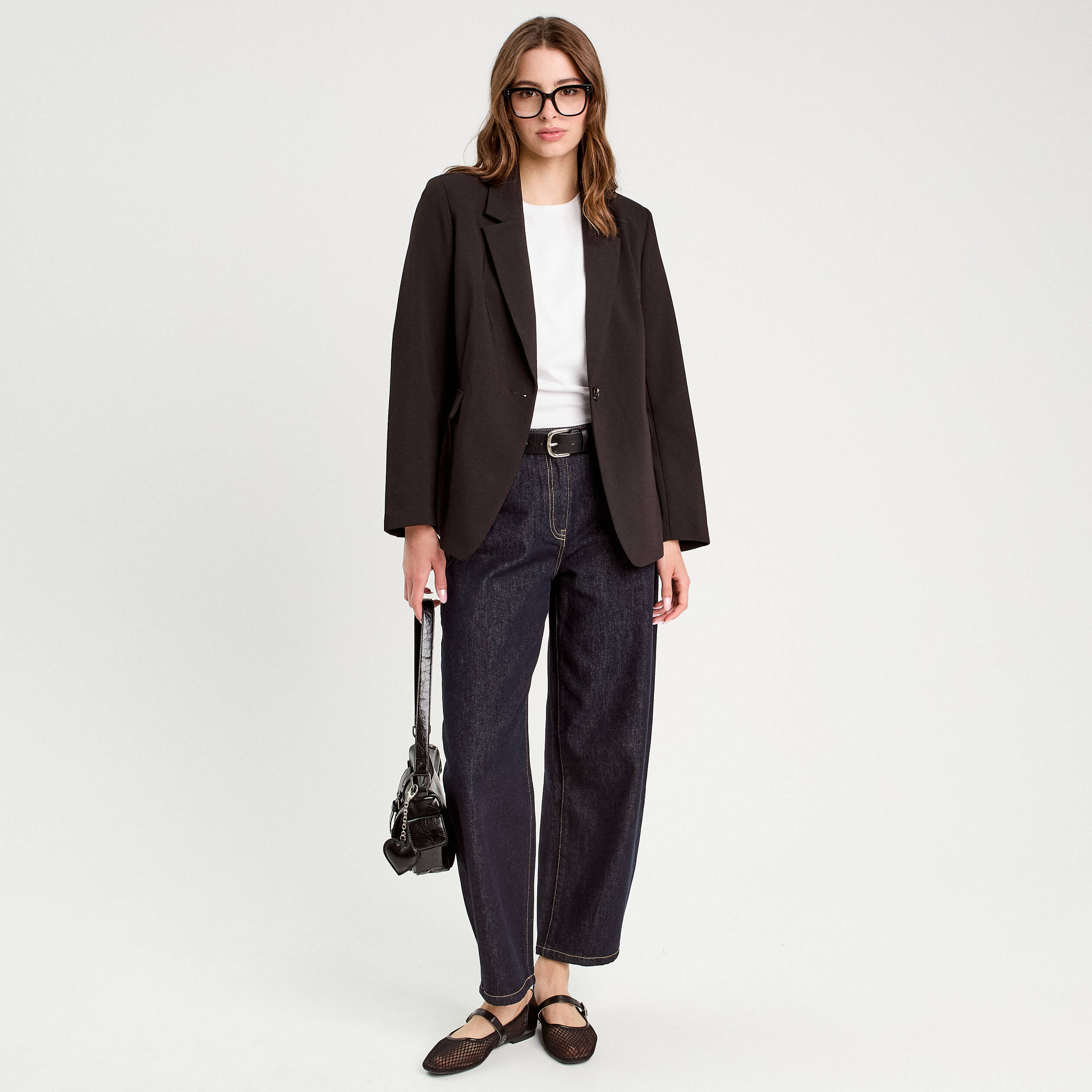 Veste esprit blazer noir femme