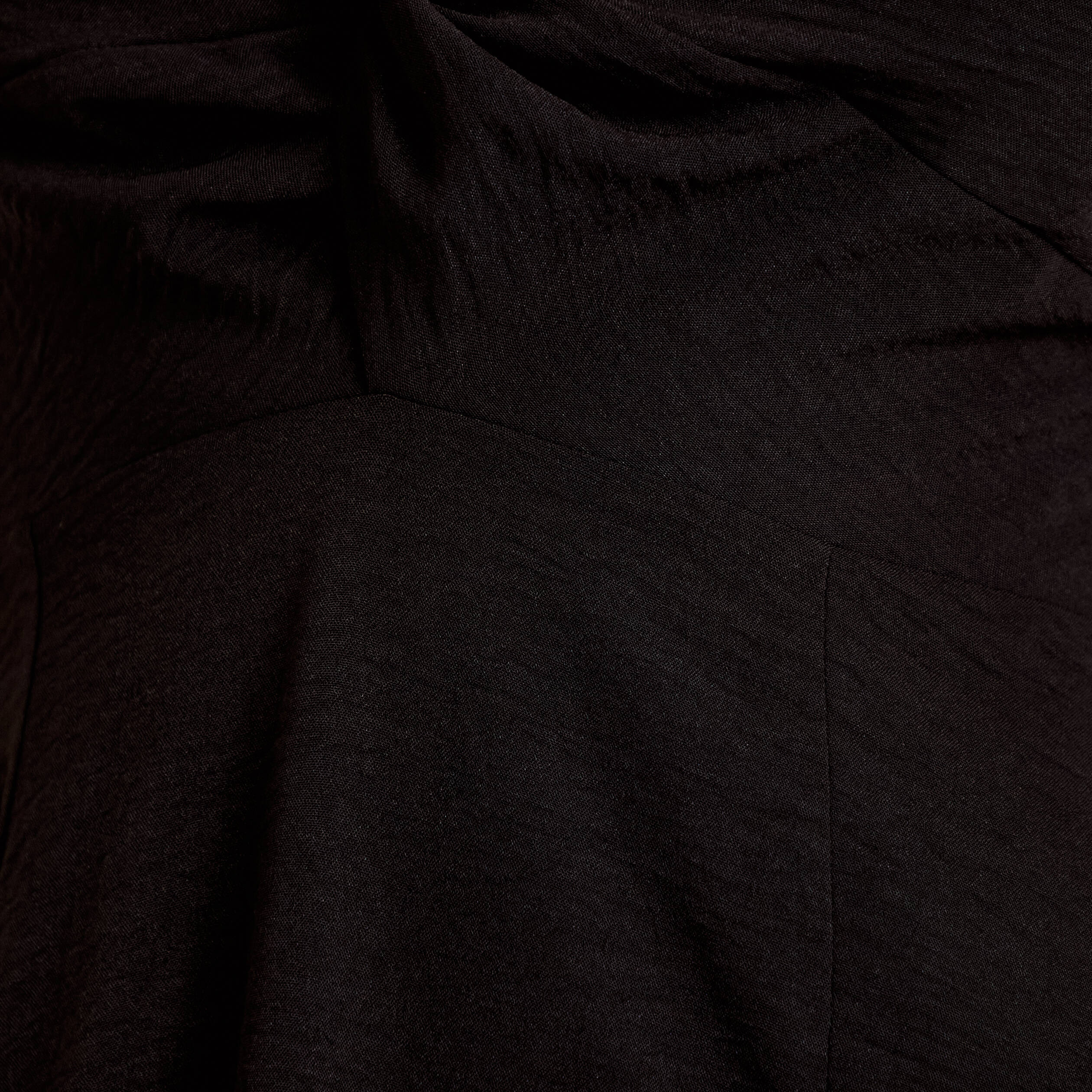 Robe longue &eacute;vas&eacute;e fendue noir femme