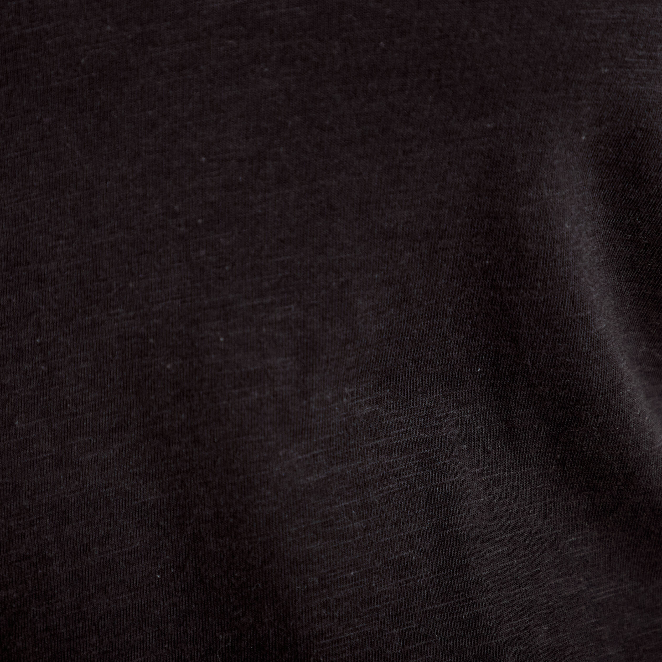 T-shirt col v manches courtes noir femme