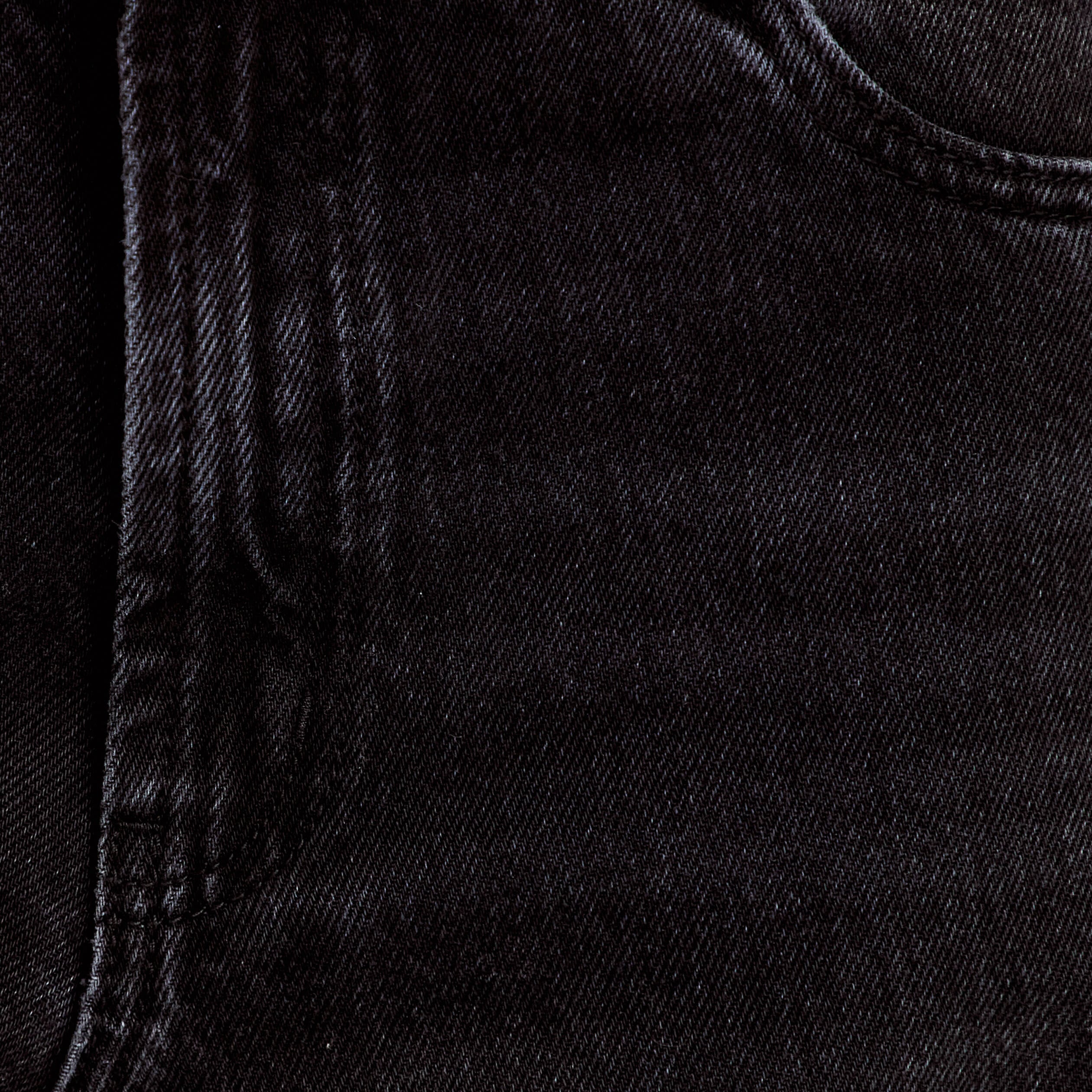 Jean coupe large denim noir femme