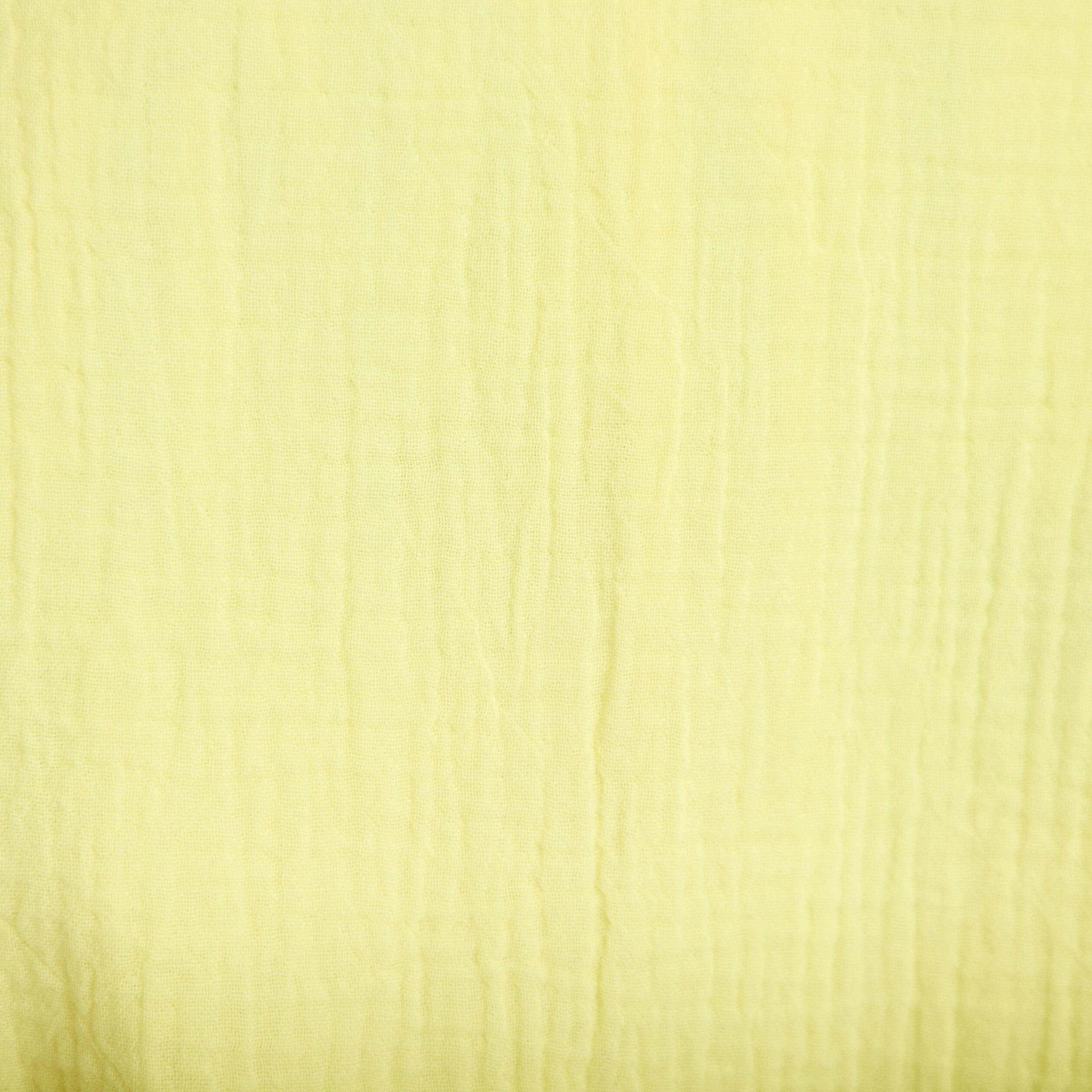 Veste ample pliss&eacute;e manches 3/4 jaune citron femme