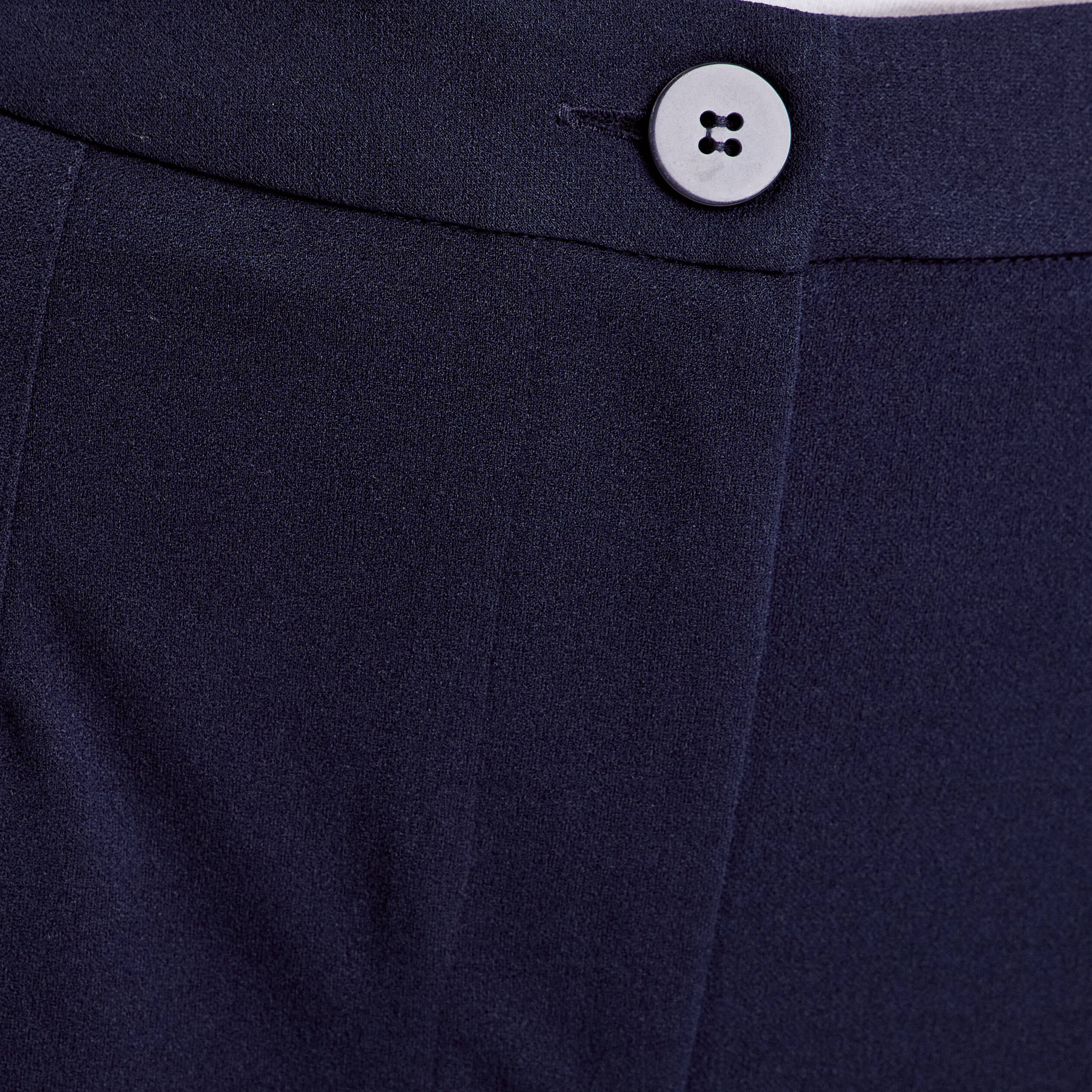 Pantalon large bleu marine femme