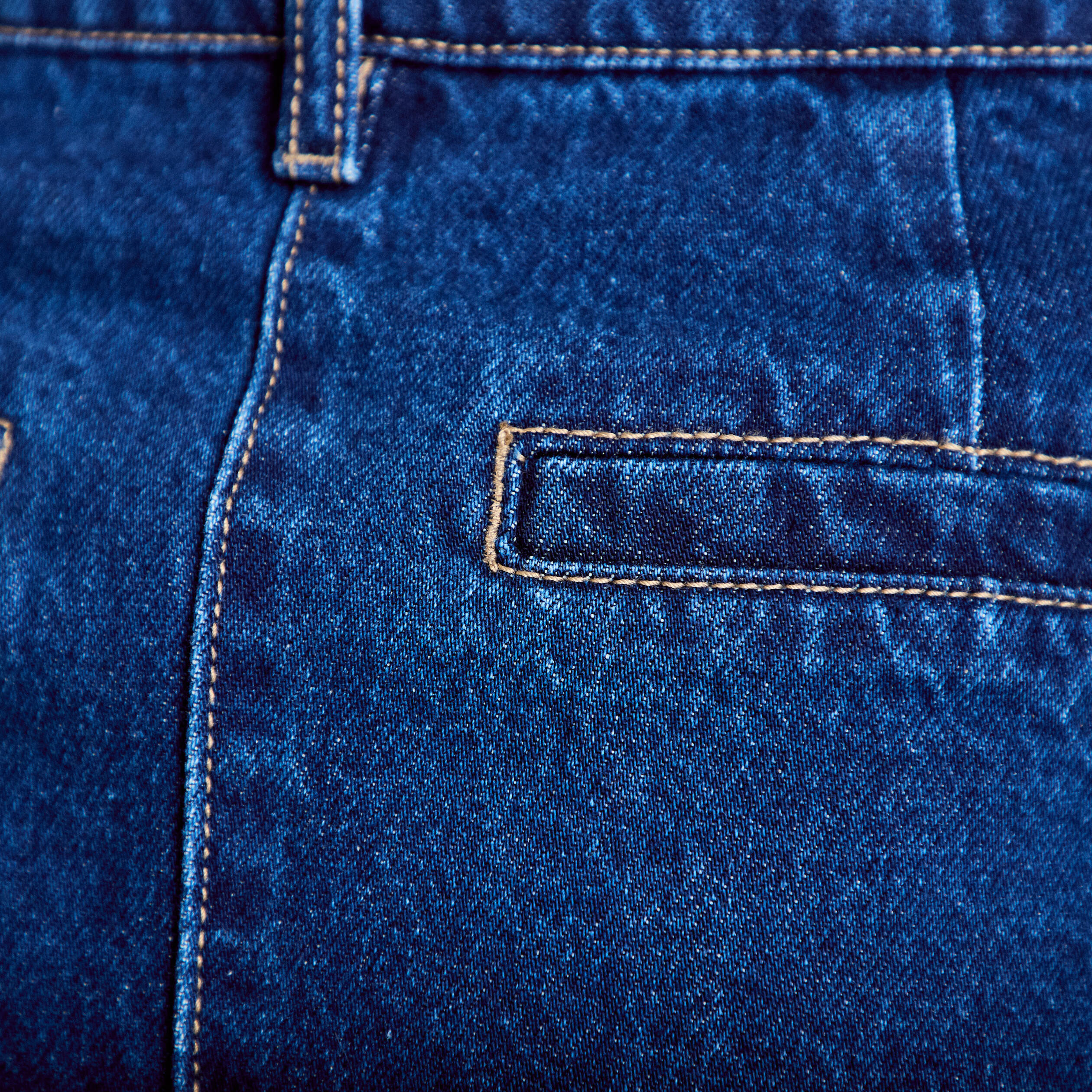 Jupe droite courte en jean denim double stone femme