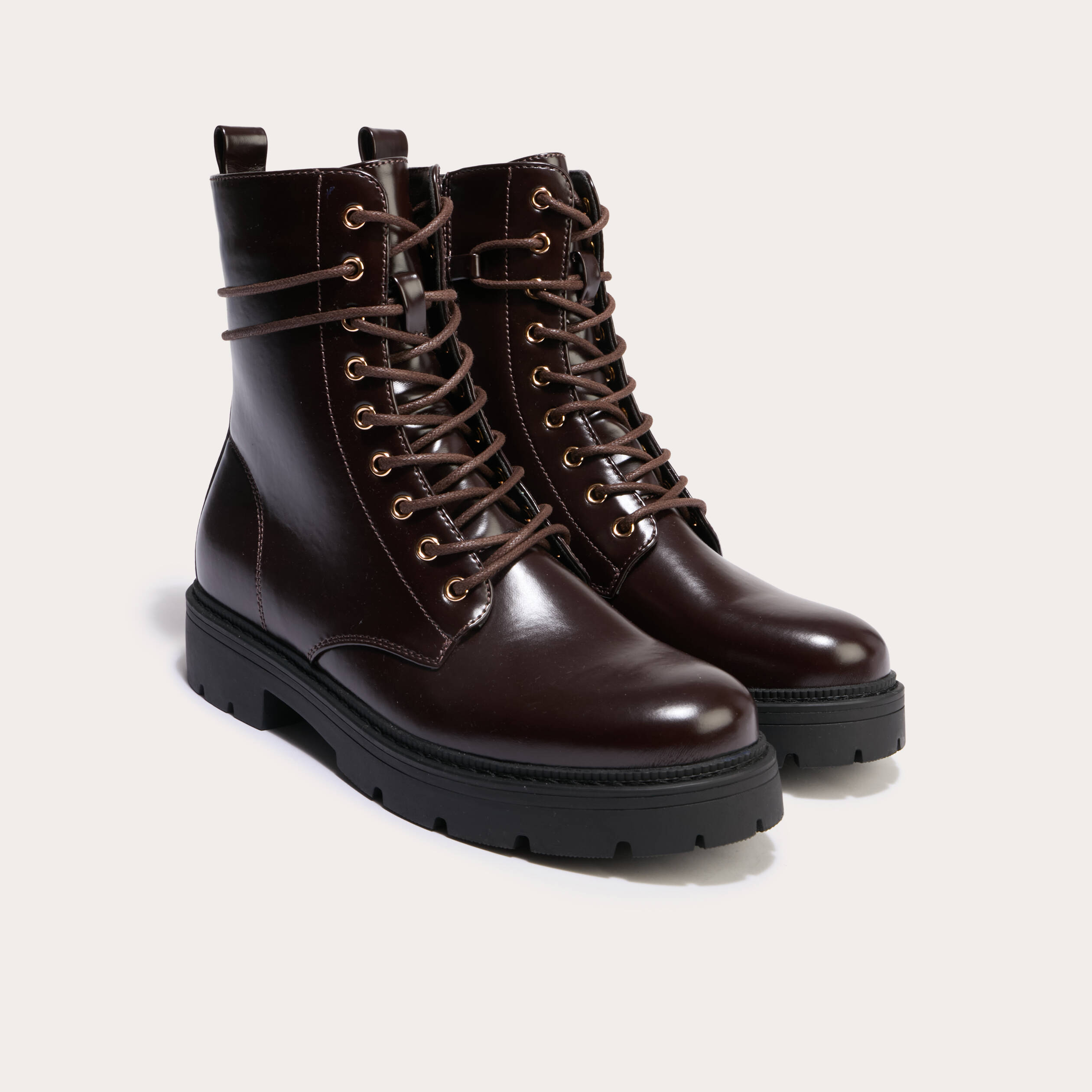 Bottes Vintage En Cuir Bordeaux - Bottier Italien - Taille 39 - Talon Haut Années 80