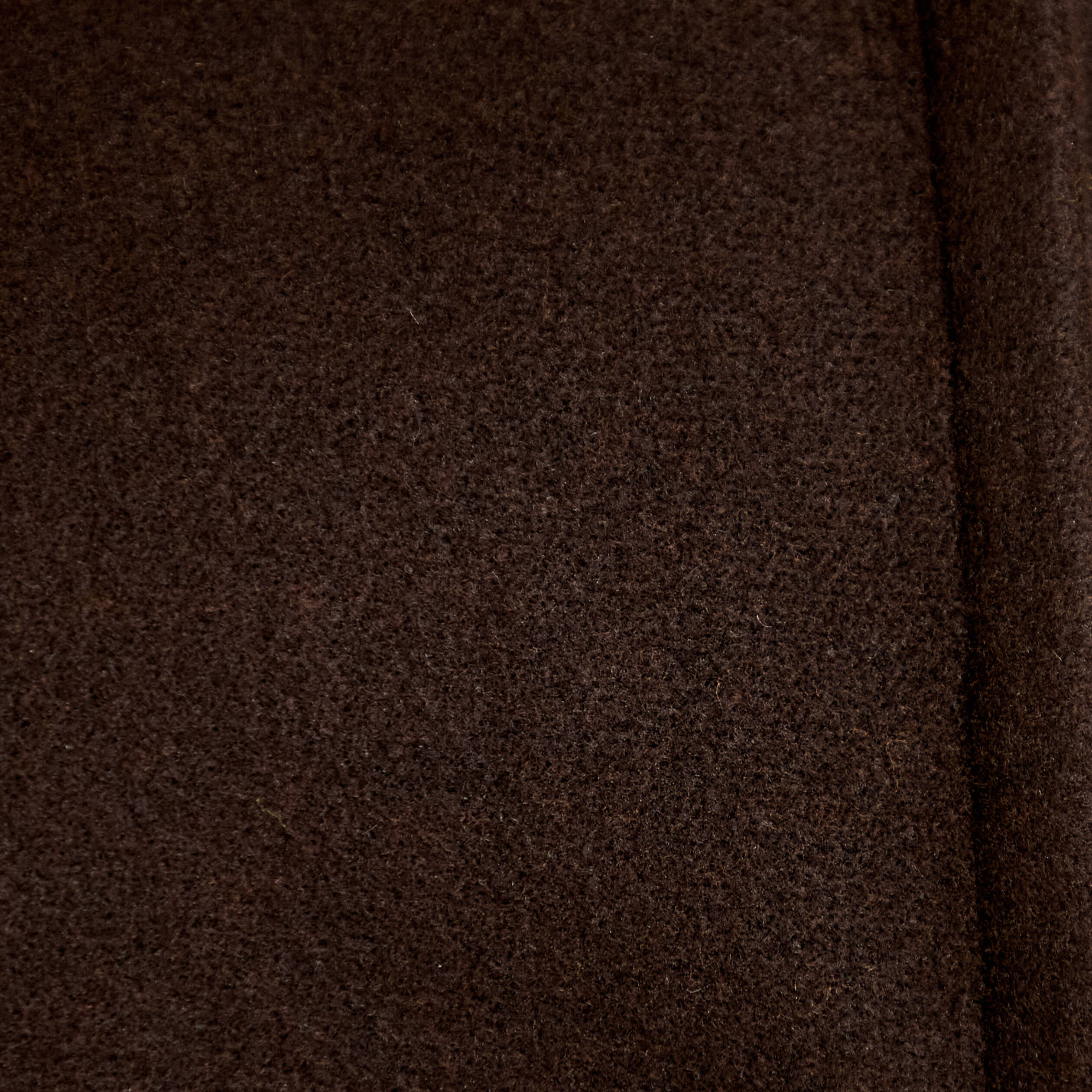 Veste chin&eacute;e col montant manches longues marron fonc&eacute; femme
