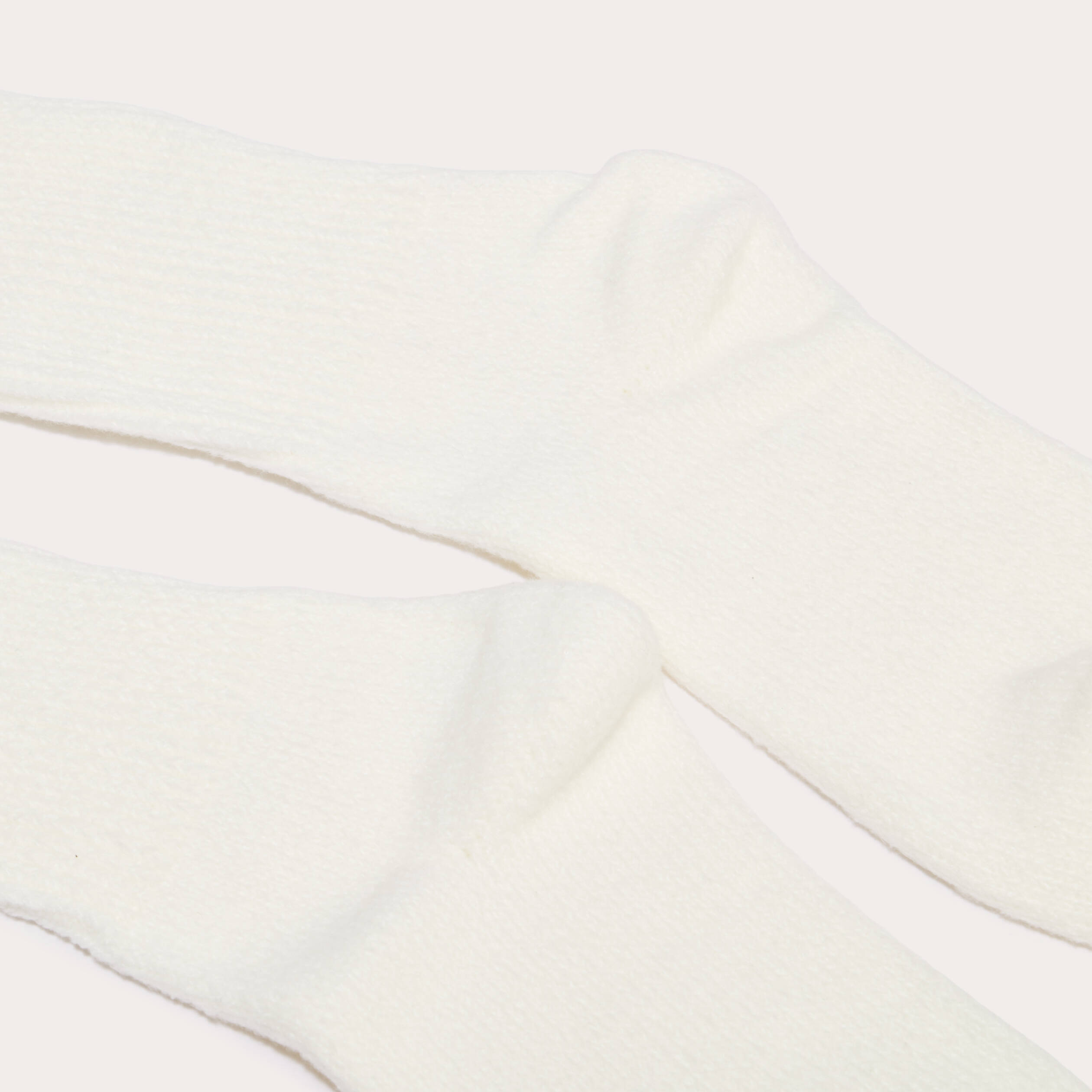 Chaussettes hautes ecru femme