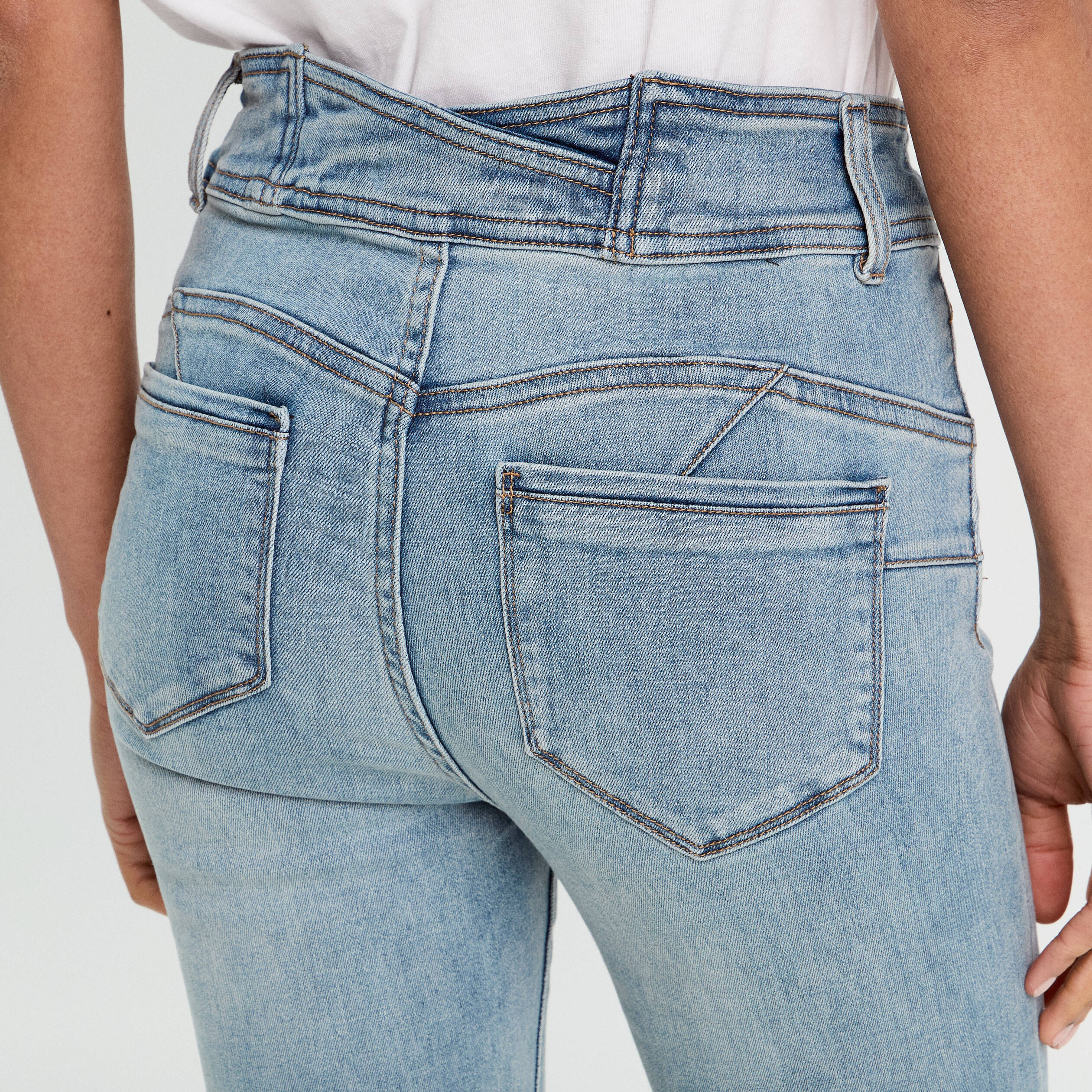 Jeans slim push-up denim double stone femme
