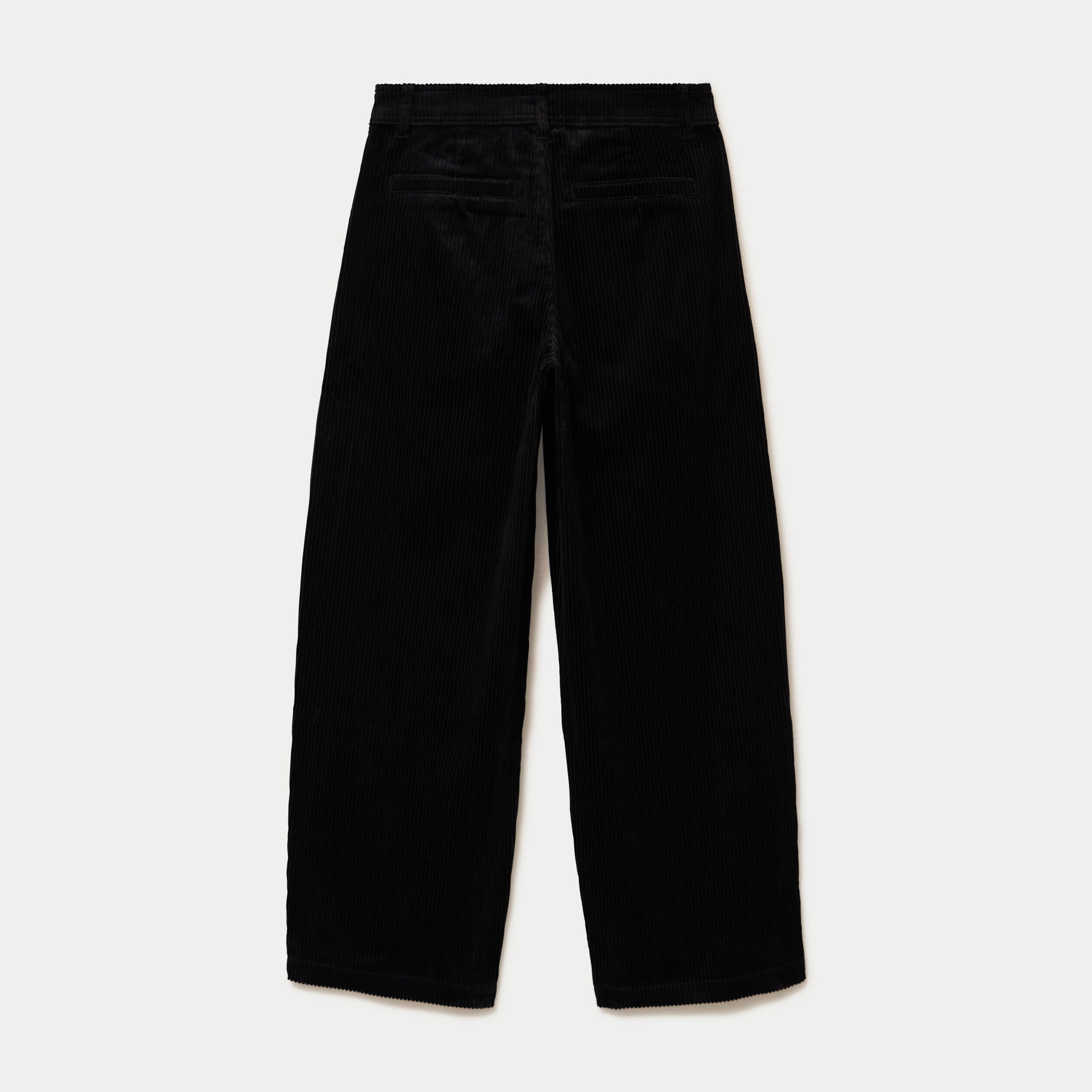 Pantalon chino en velours noir femme