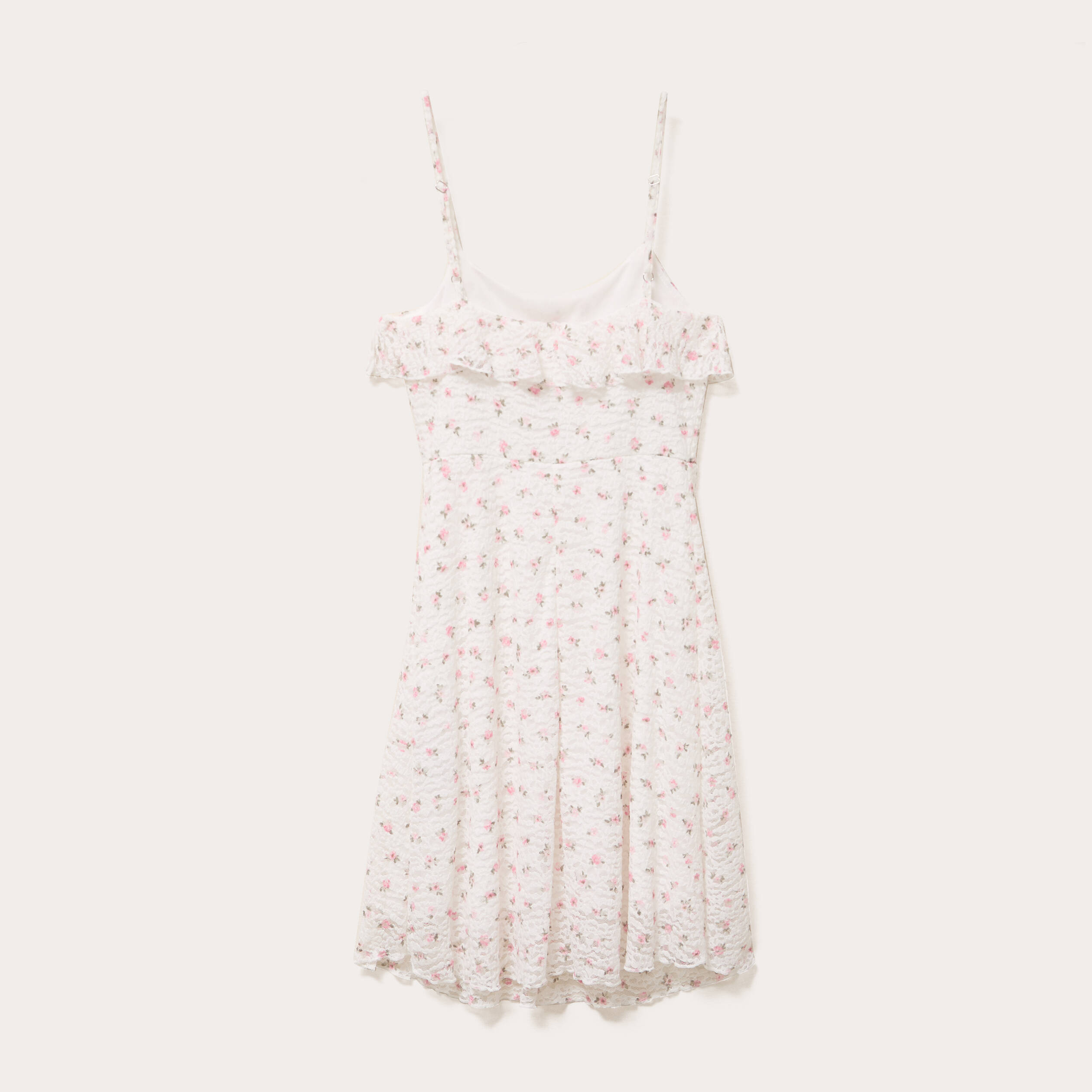 Robe droite courte fines bretelles blanc femme