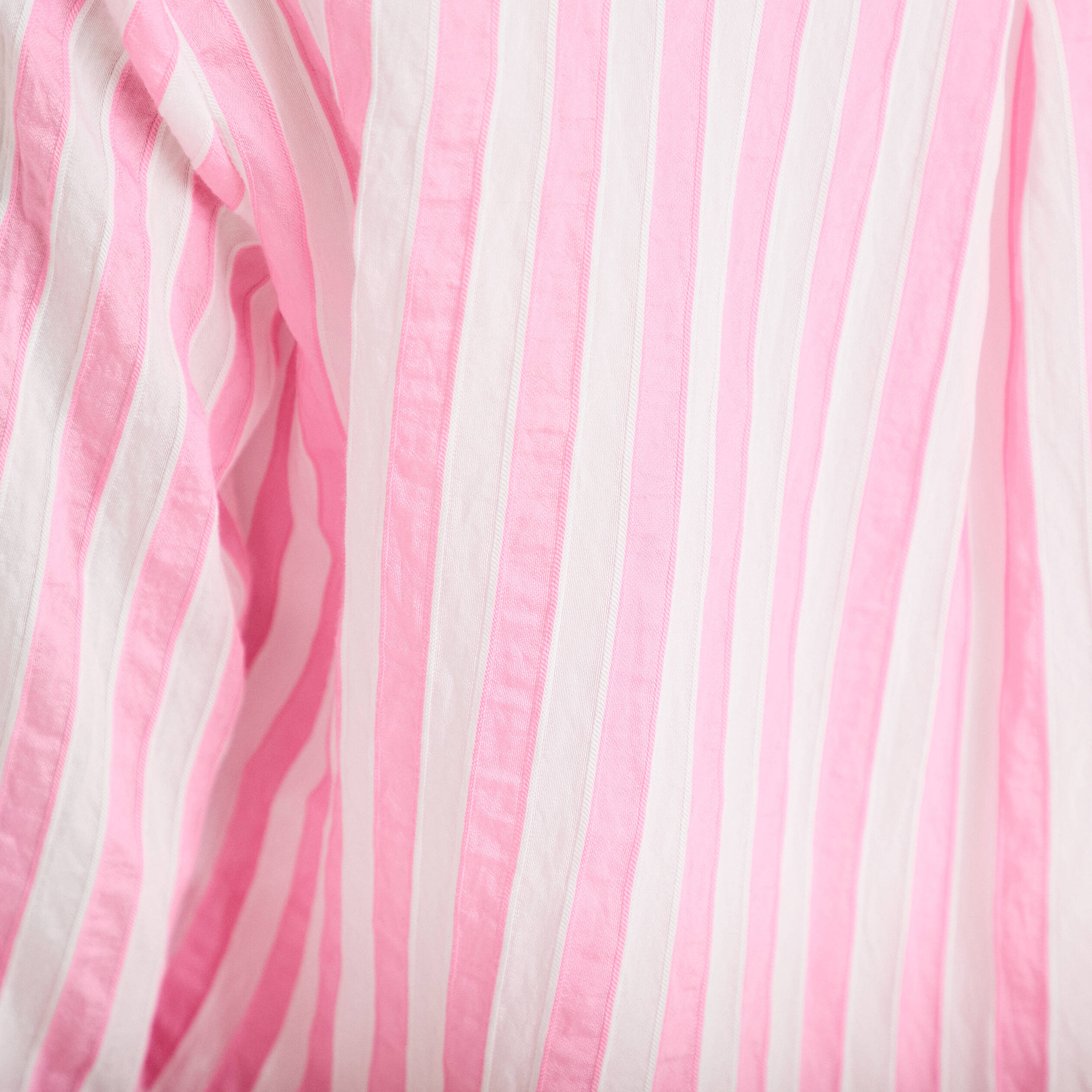 Blouse ample col tunisien manches 3/4 rose femme