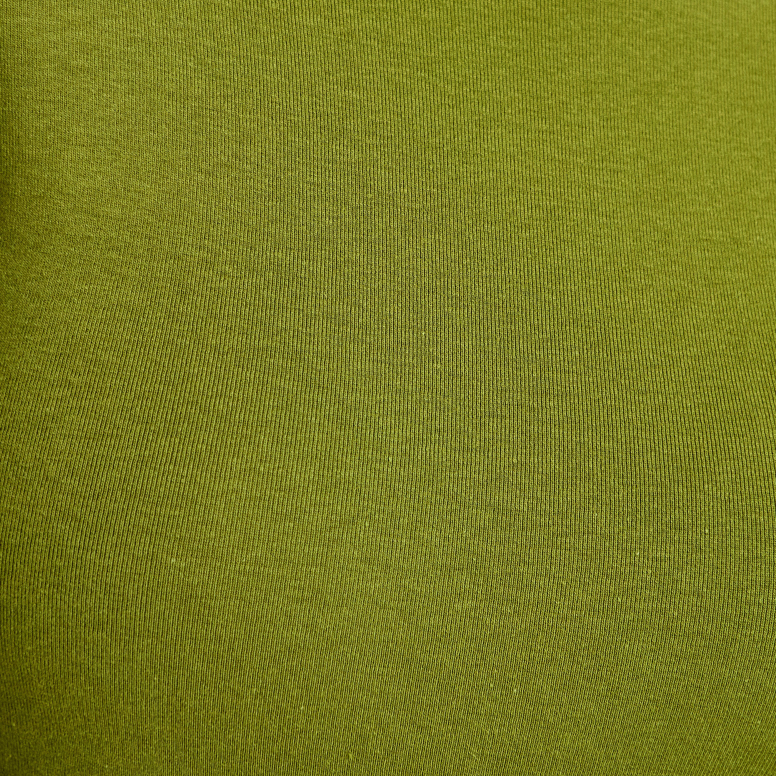 T-shirt cintr&eacute; col rond manches longues vert fonc&eacute; femme