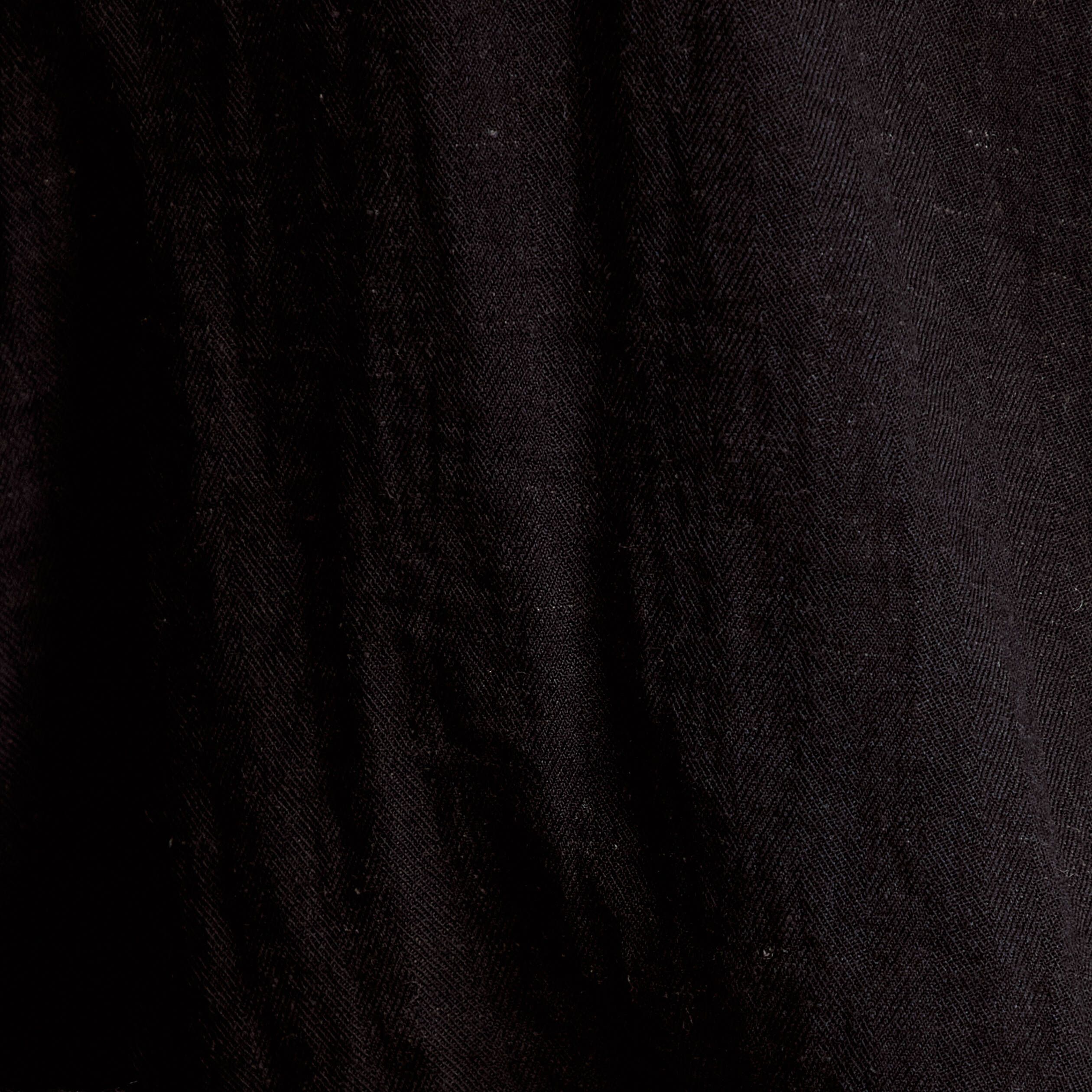 Blouse ample pliss&eacute;e manches longues noir femme