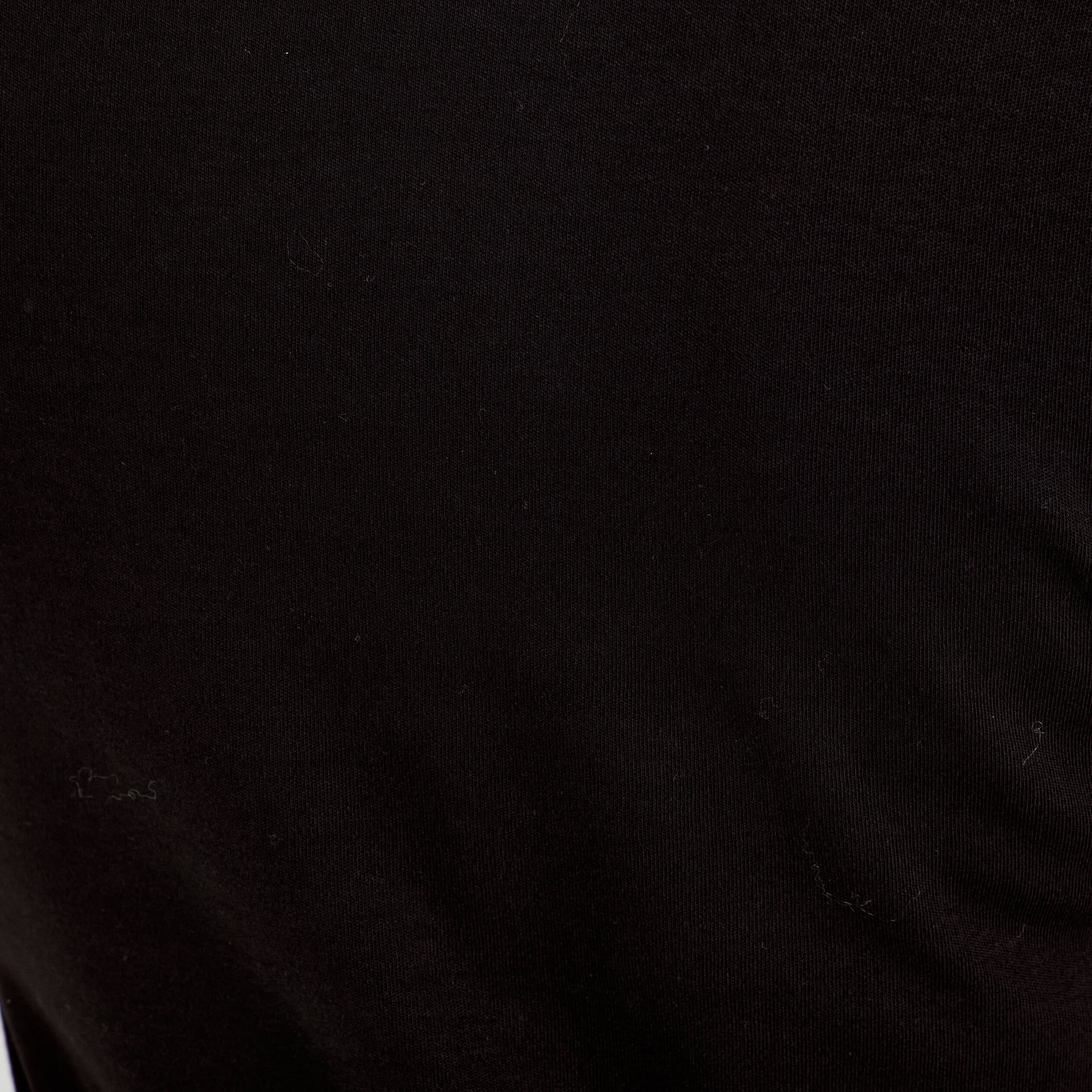 T-shirt col rond sans manches noir femme