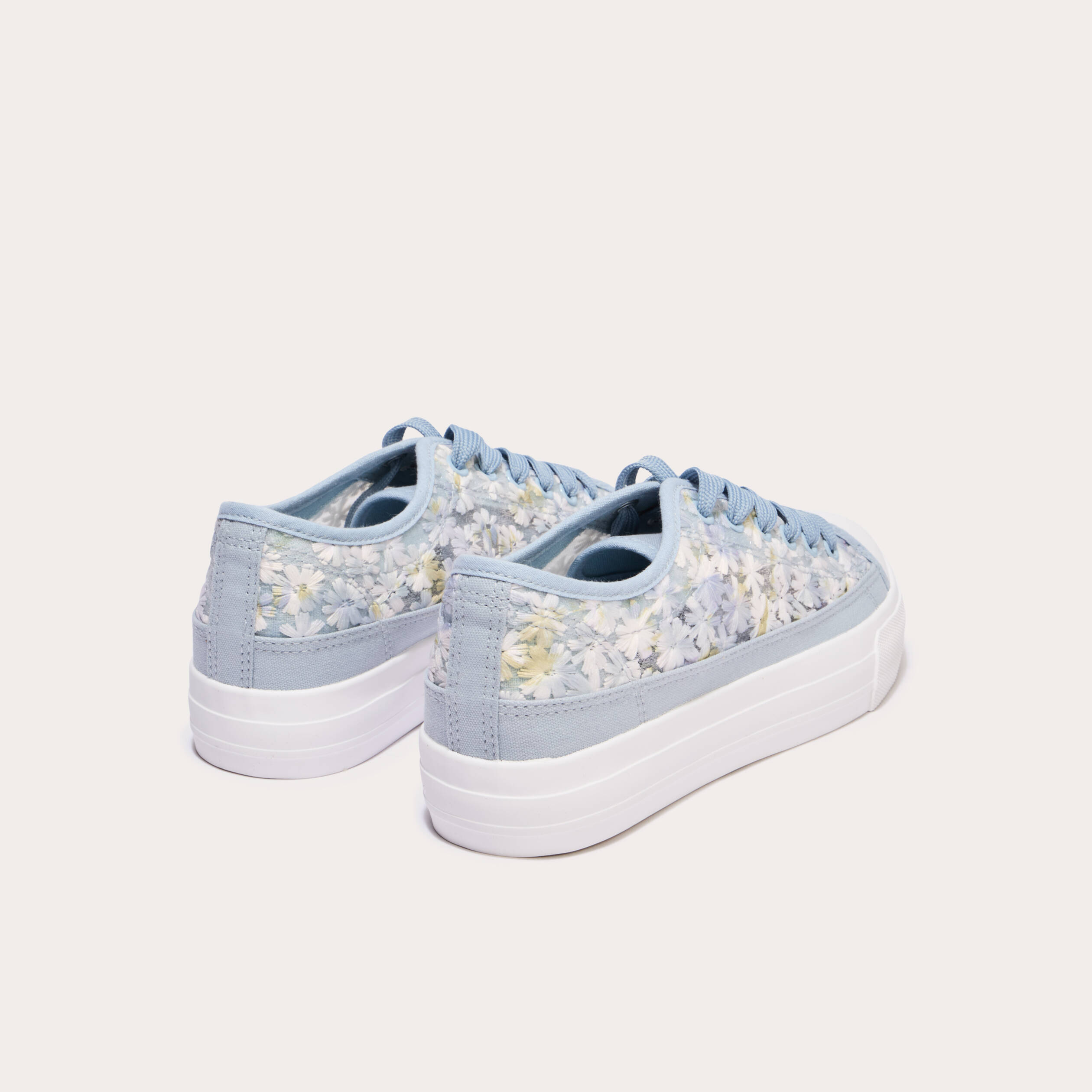 Tennis plates en dentelle bleu clair femme