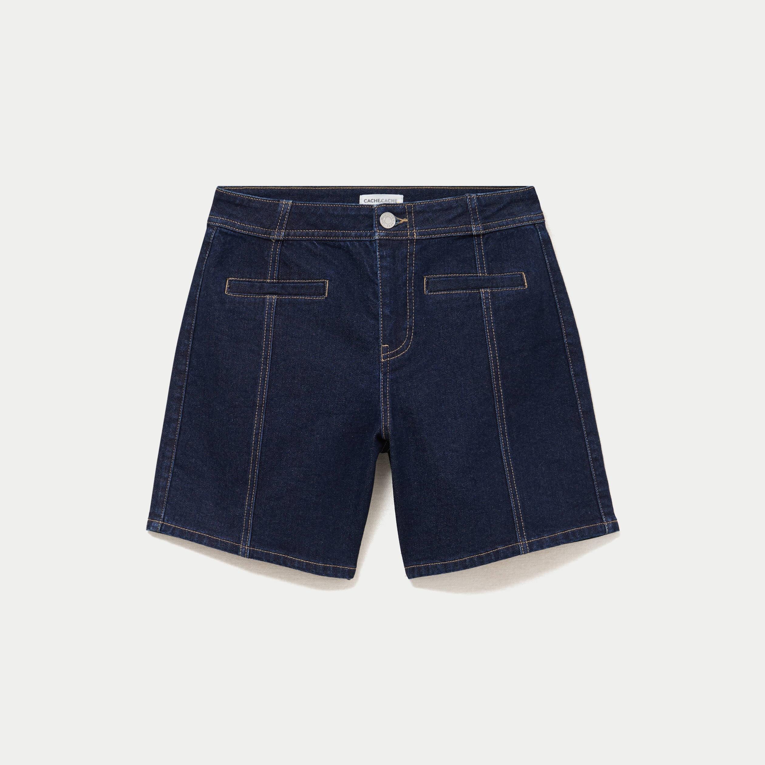 Short en jean denim brut femme