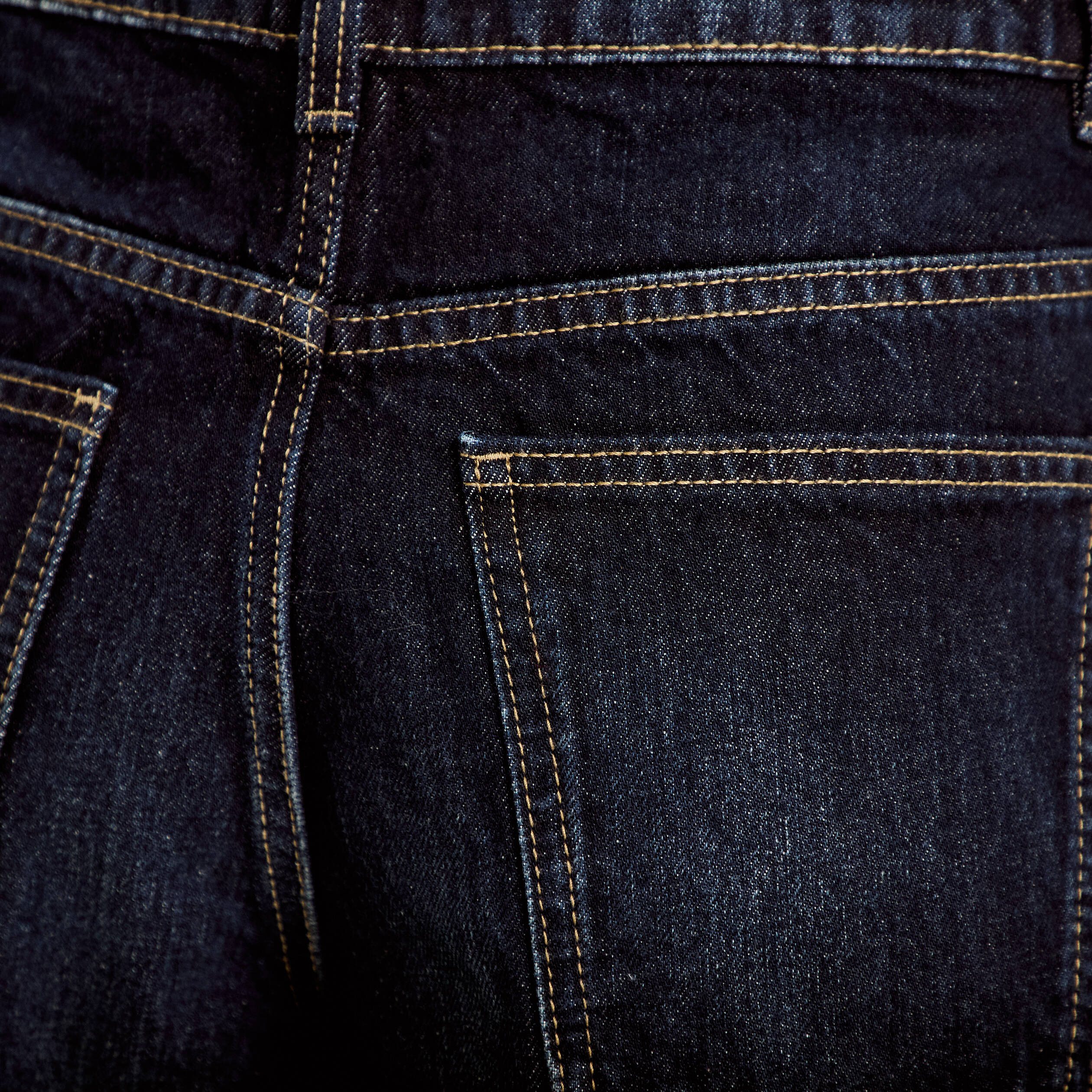 Jean coupe large denim brut femme
