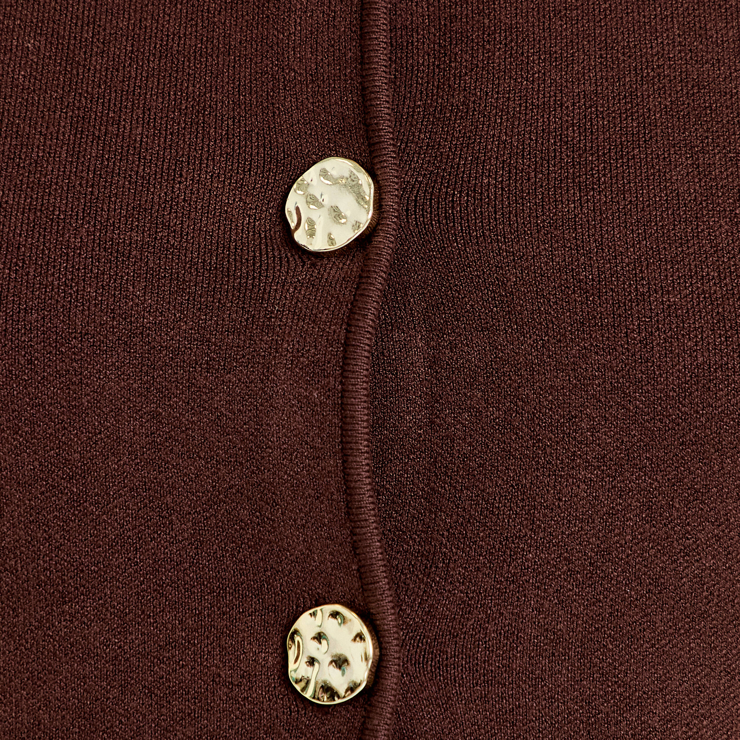Gilet sans manches cropped marron fonc&eacute; femme