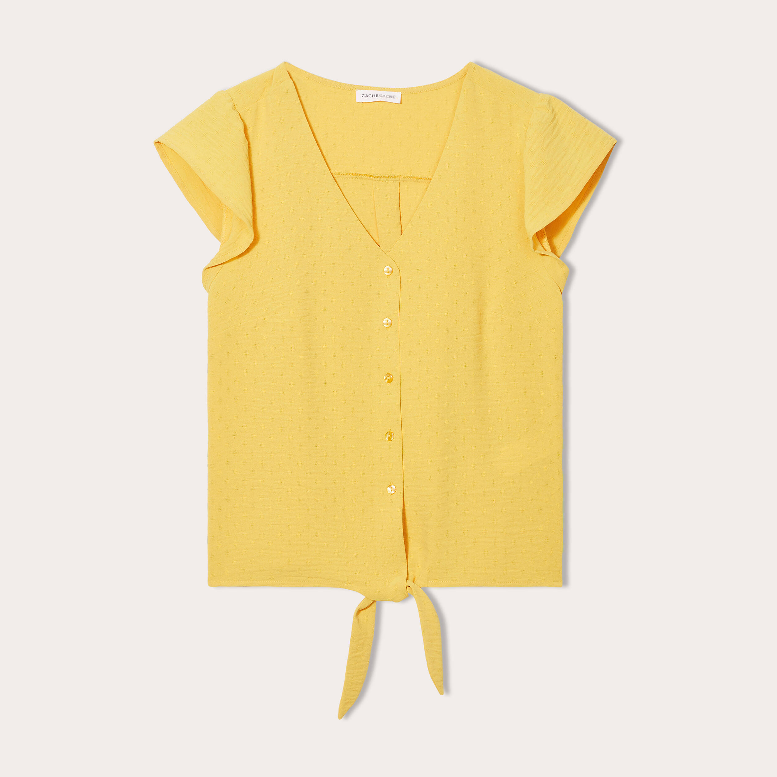 Blouse Manches Courtes Pause Café Taille 44 - Bleu, Rouge, Jaune - Très Bon état