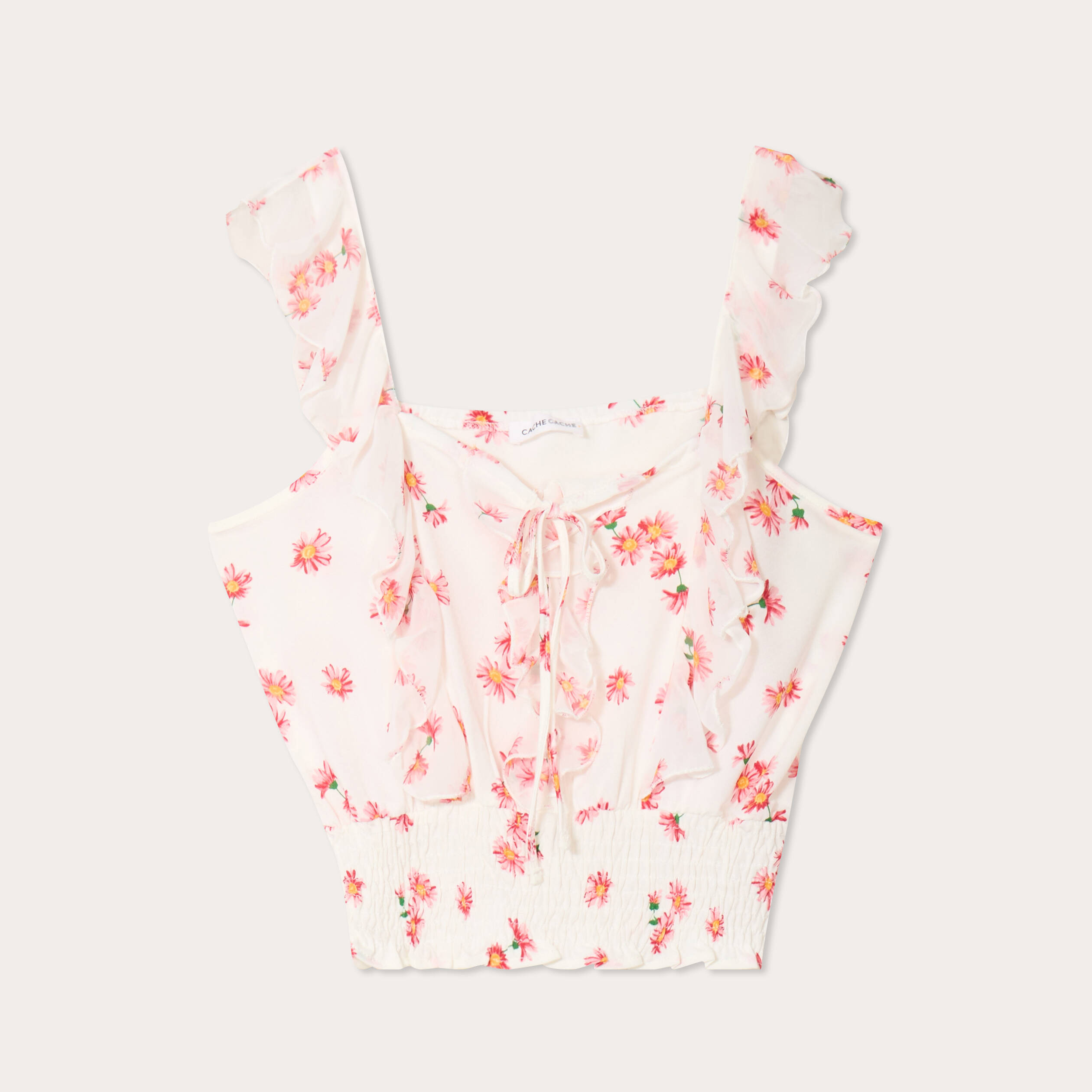 Blouse sans manches blanc femme
