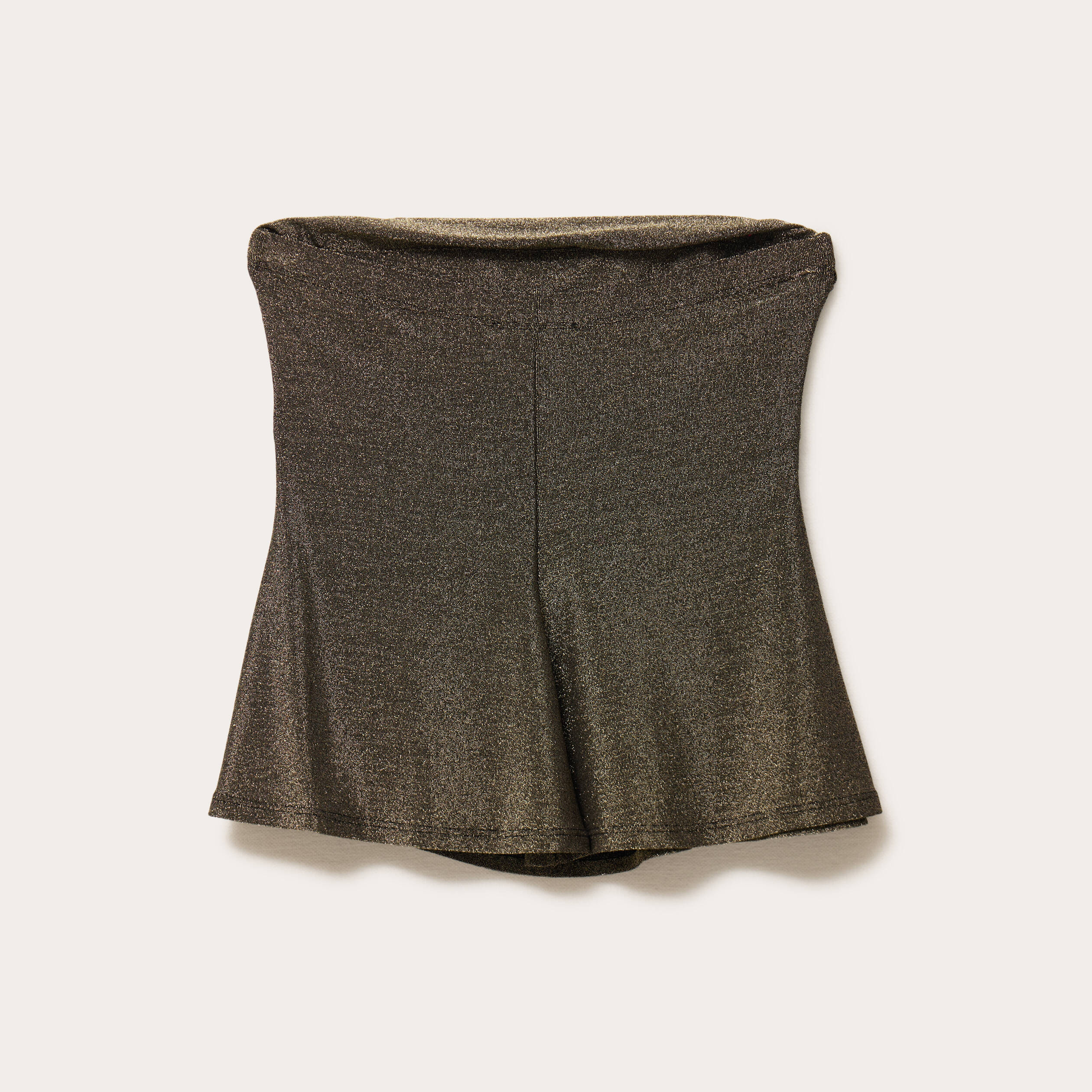 Bustier sans manches couleur or femme