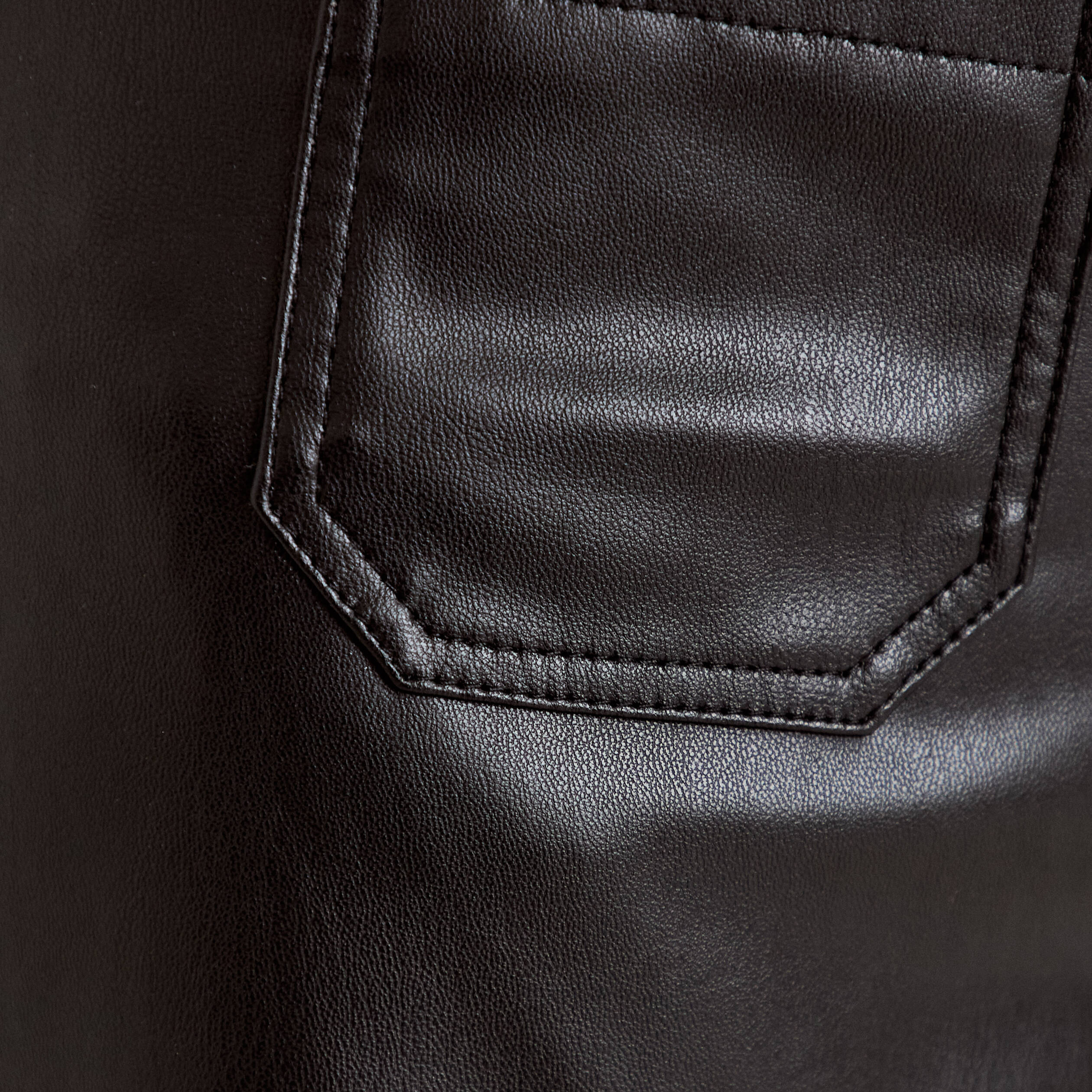 Pantalon bootcut 3/4 taille haute noir femme