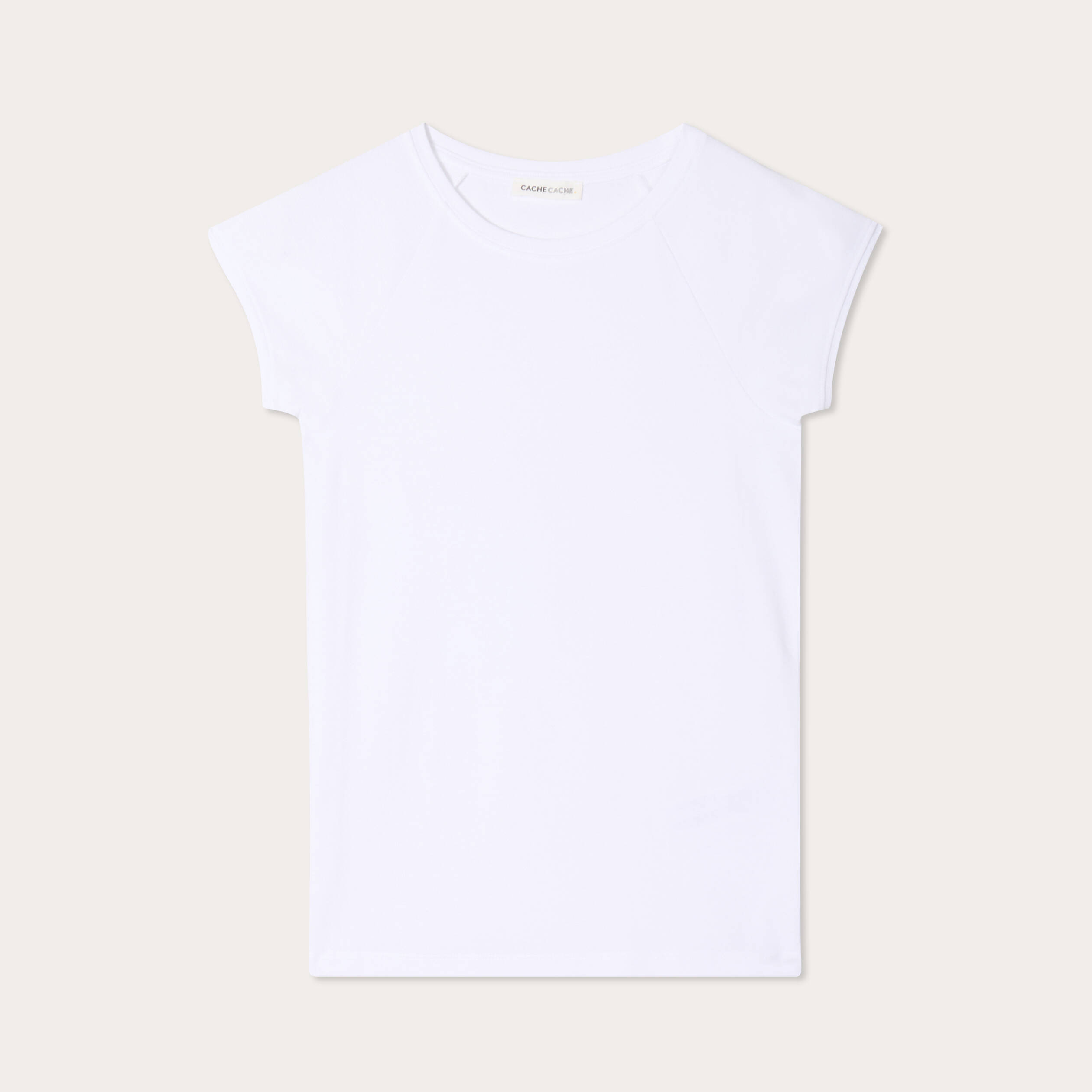 T-shirt manches courtes blanc femme