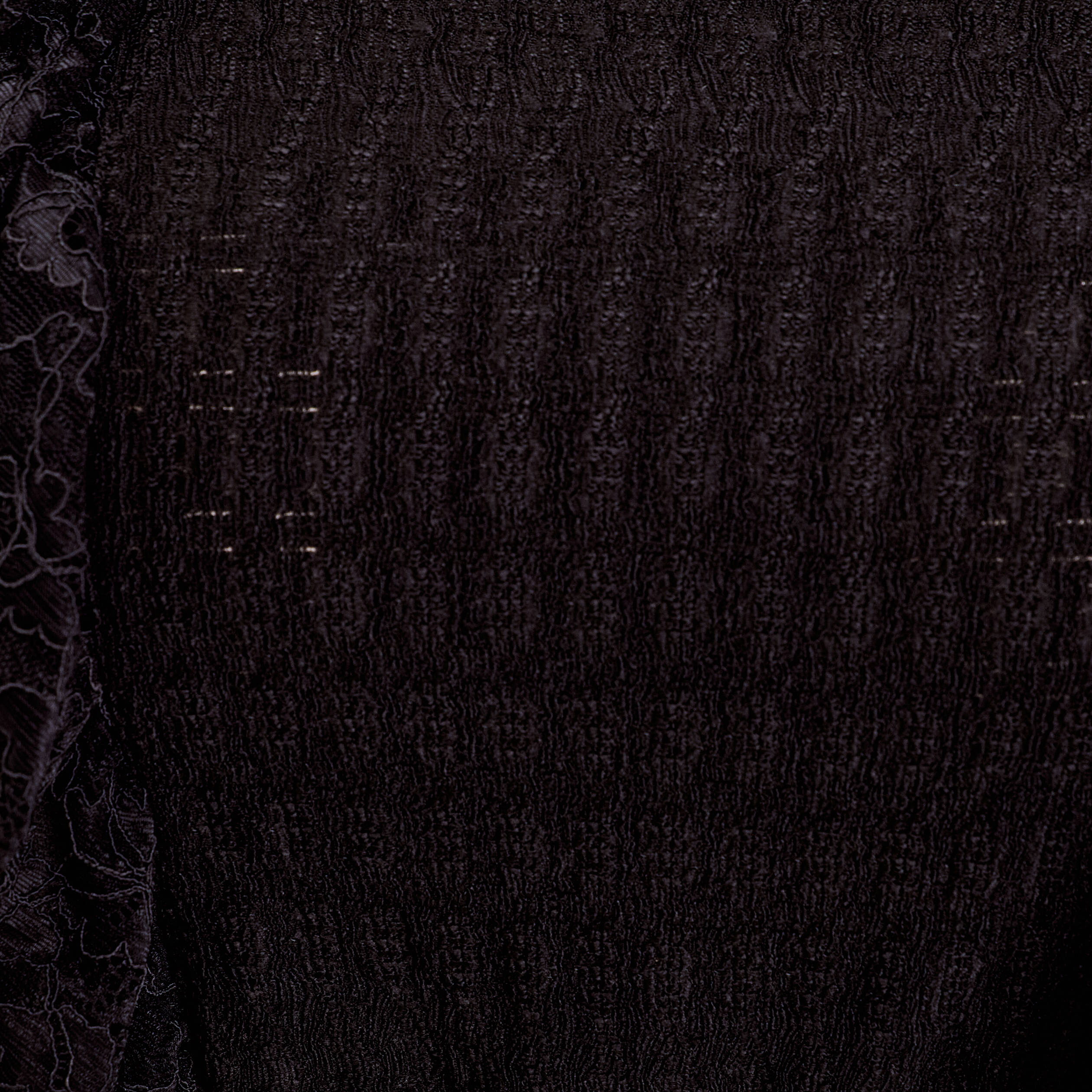 Top sans manches dentelle bas resserr&eacute; noir femme