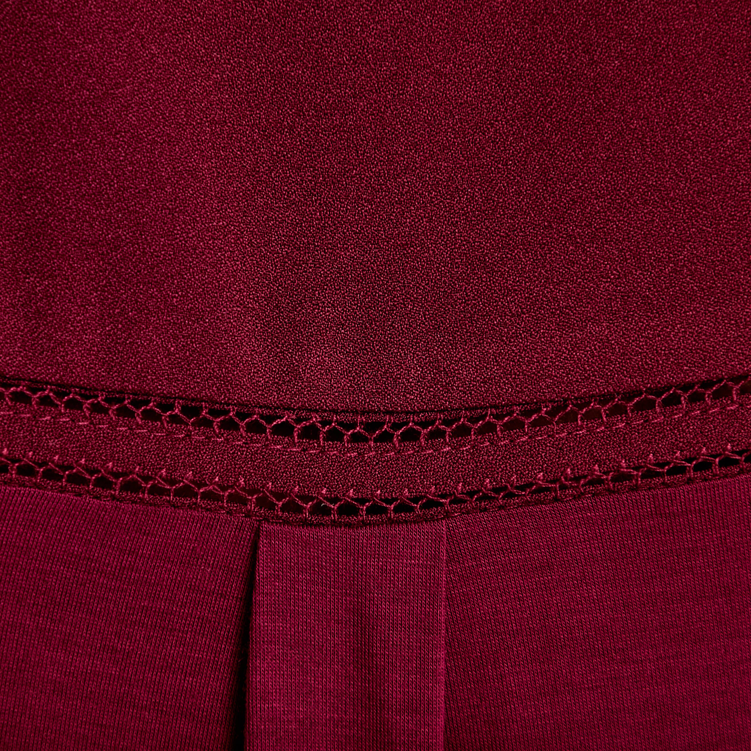 D&eacute;bardeur sans manches bordeaux femme