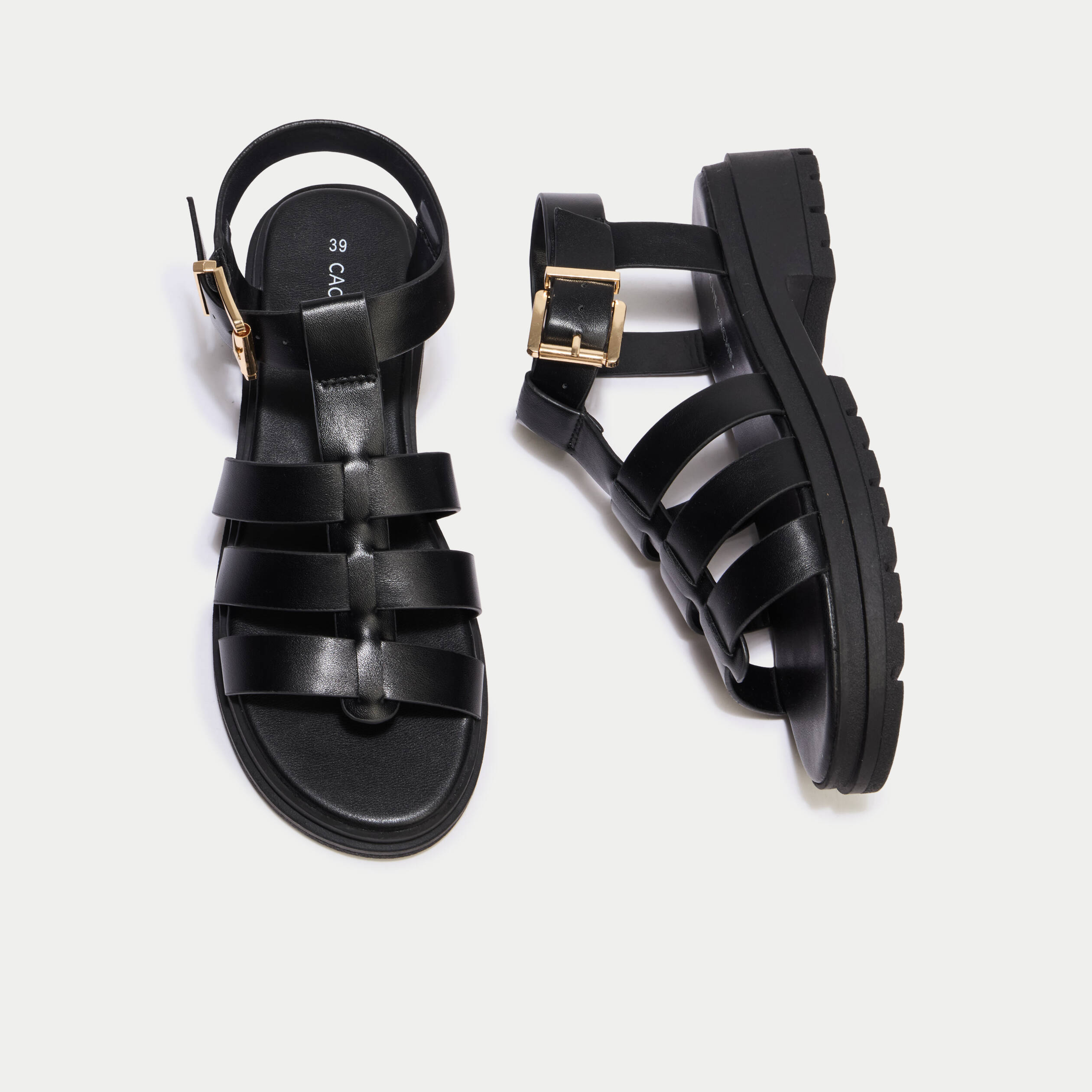 Sandales noir femme