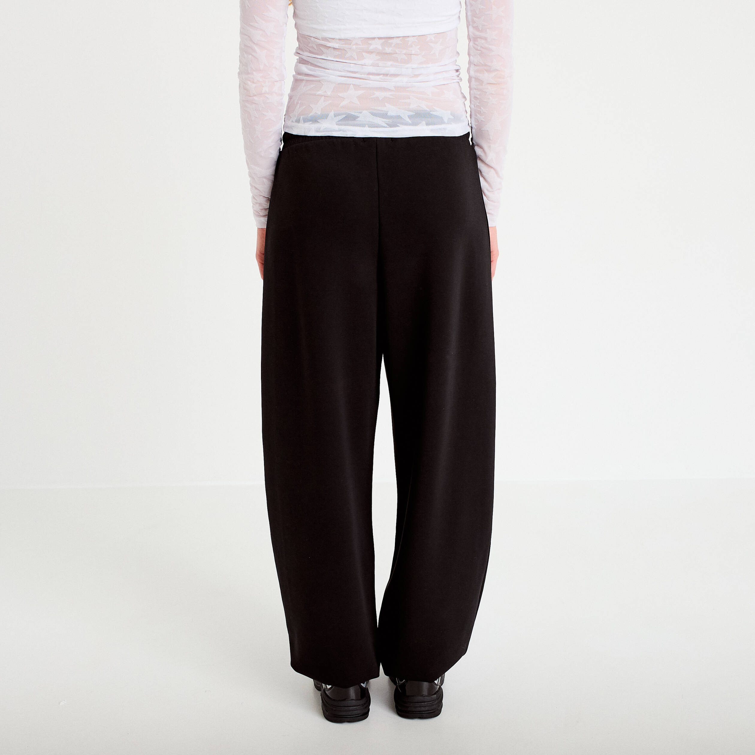 Jogging coupe jegging taille standard noir femme