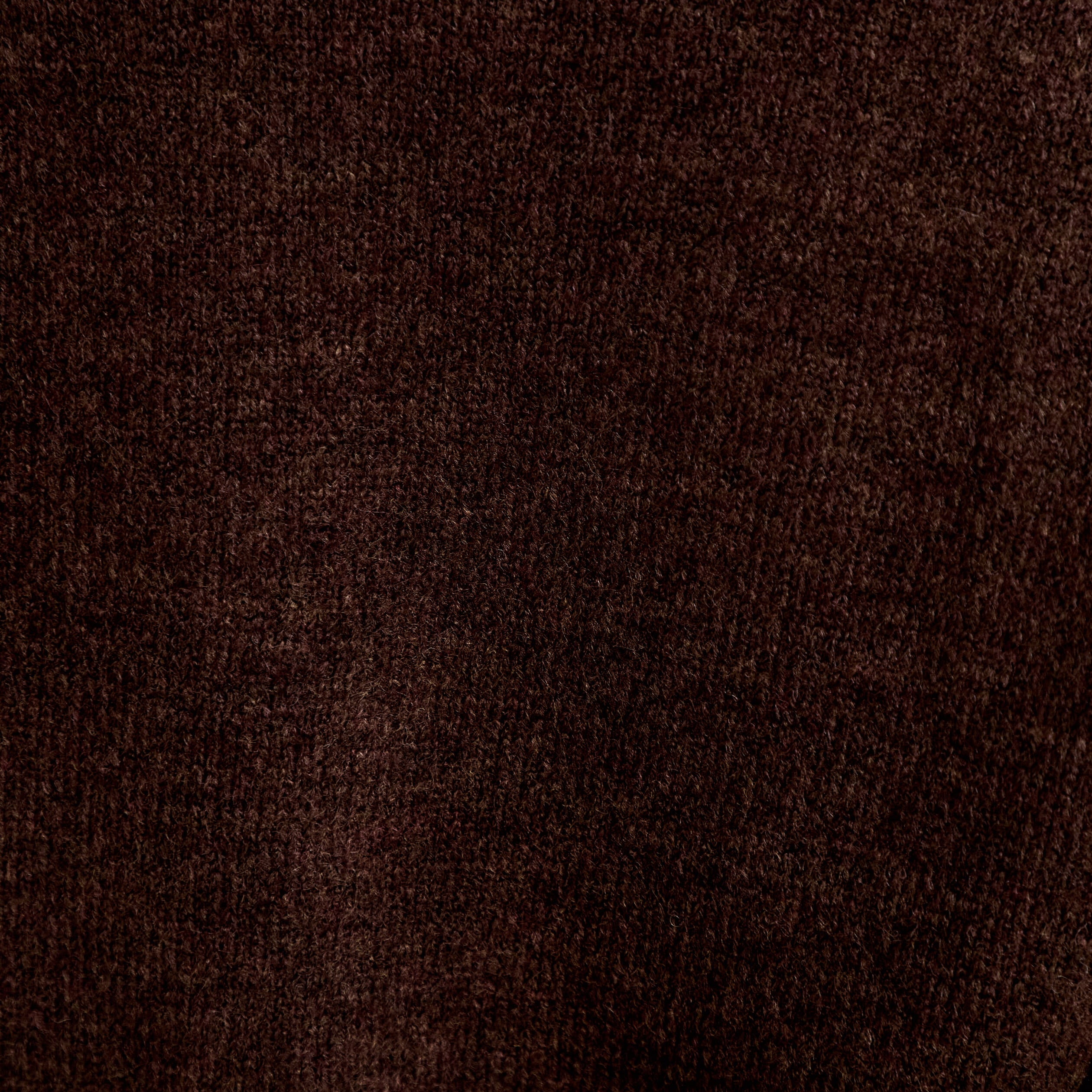 Gilet col v manches longues marron fonc&eacute; femme
