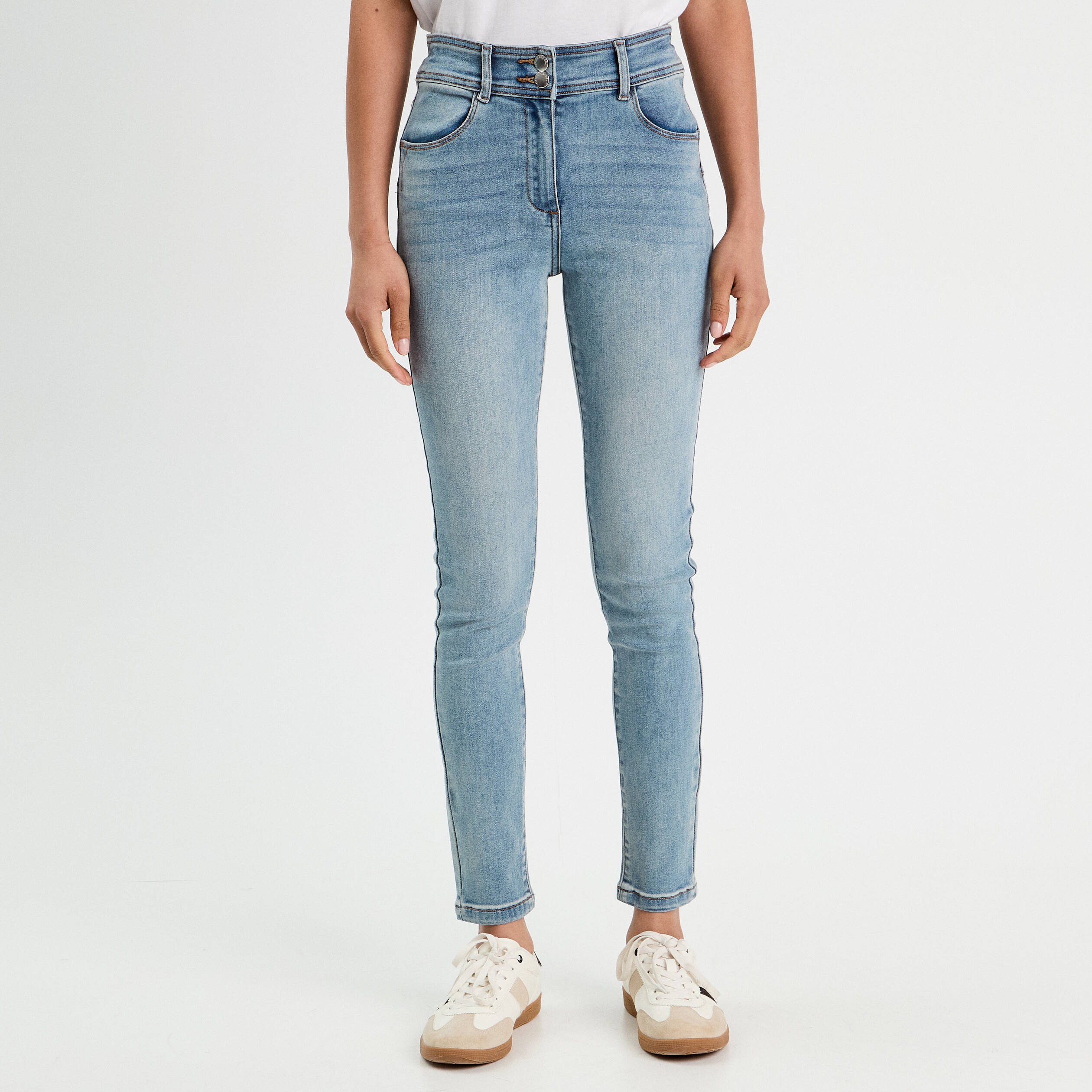 Jeans slim push-up denim double stone femme