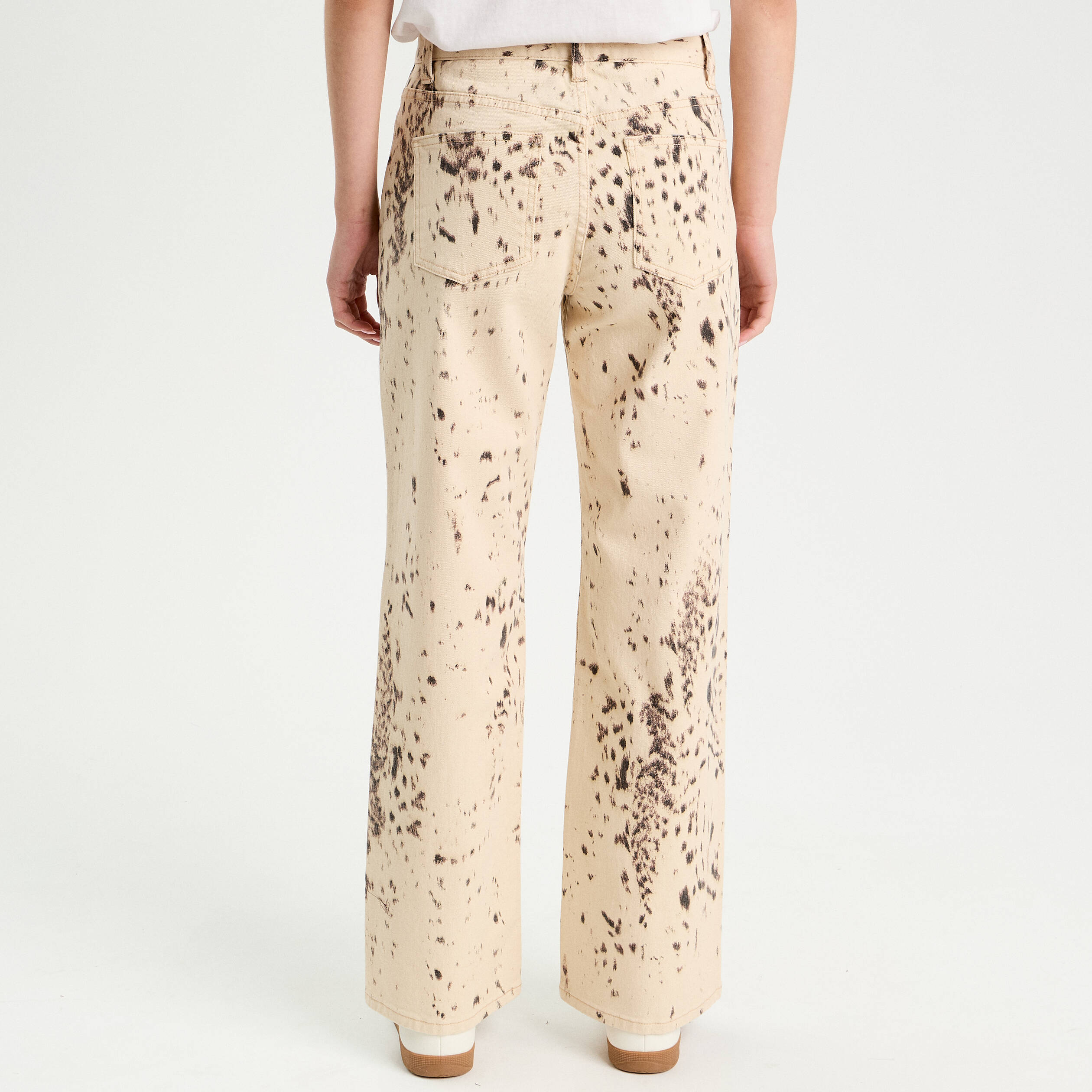 Pantalon droit marron fonc&eacute; femme