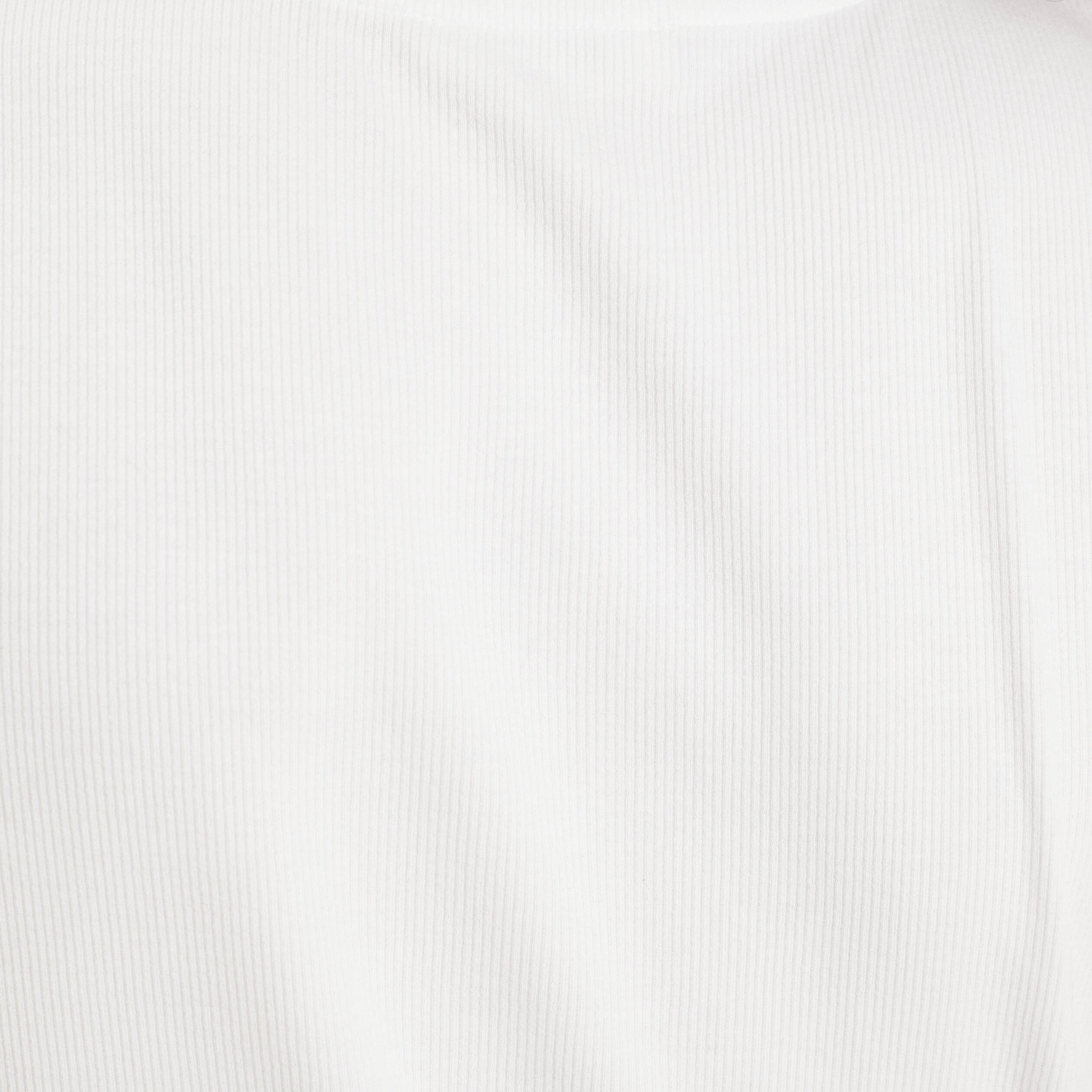T-shirt c&ocirc;tel&eacute; ajust&eacute; manches courtes blanc femme