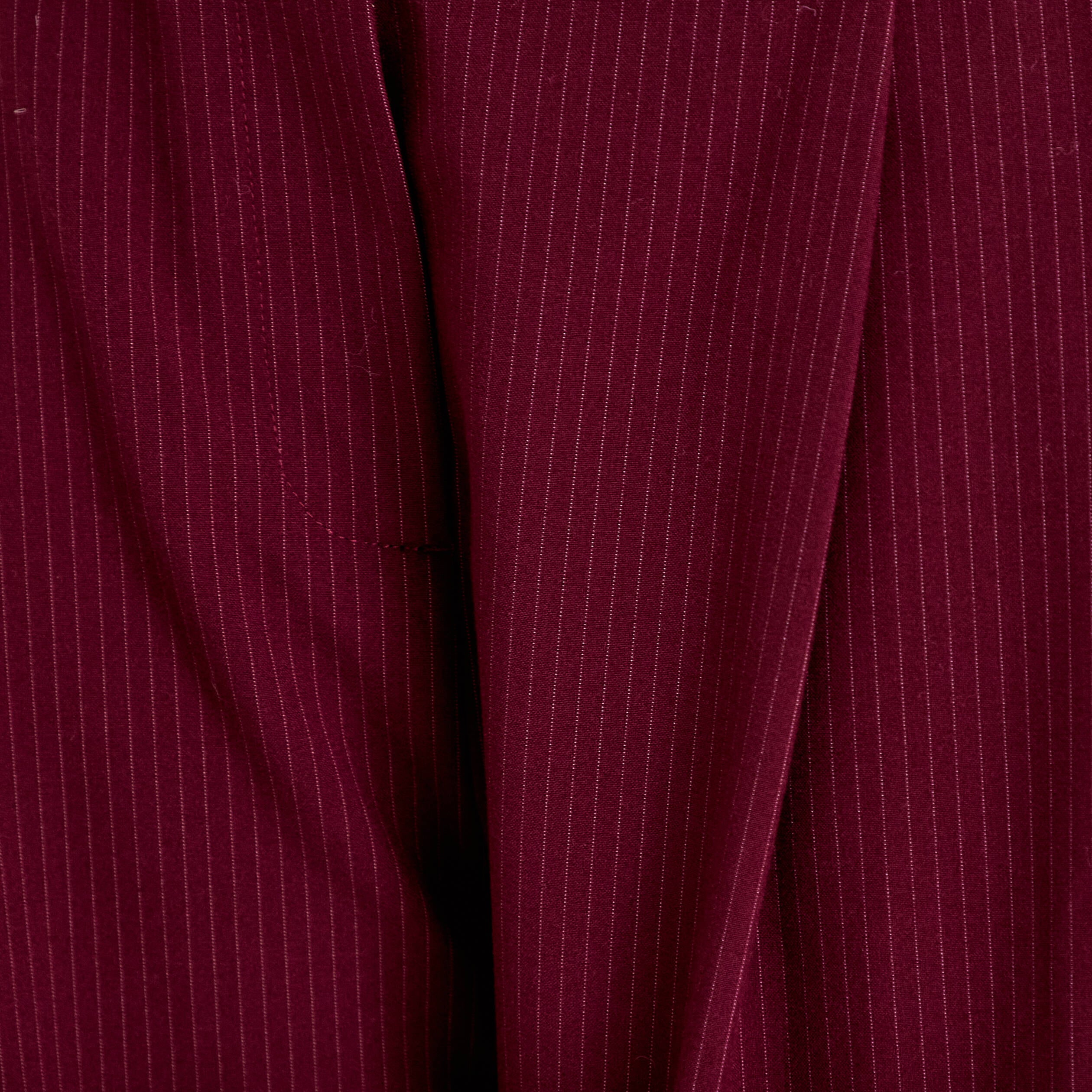 Pantalon large &agrave; pinces bordeaux femme