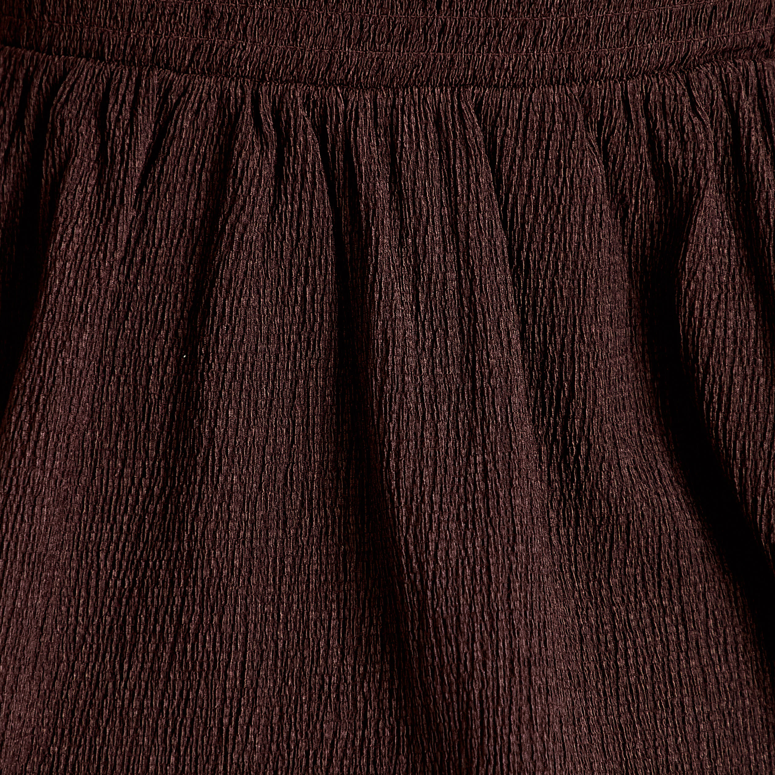 D&eacute;bardeur d&eacute;tail crochet marron fonc&eacute; femme