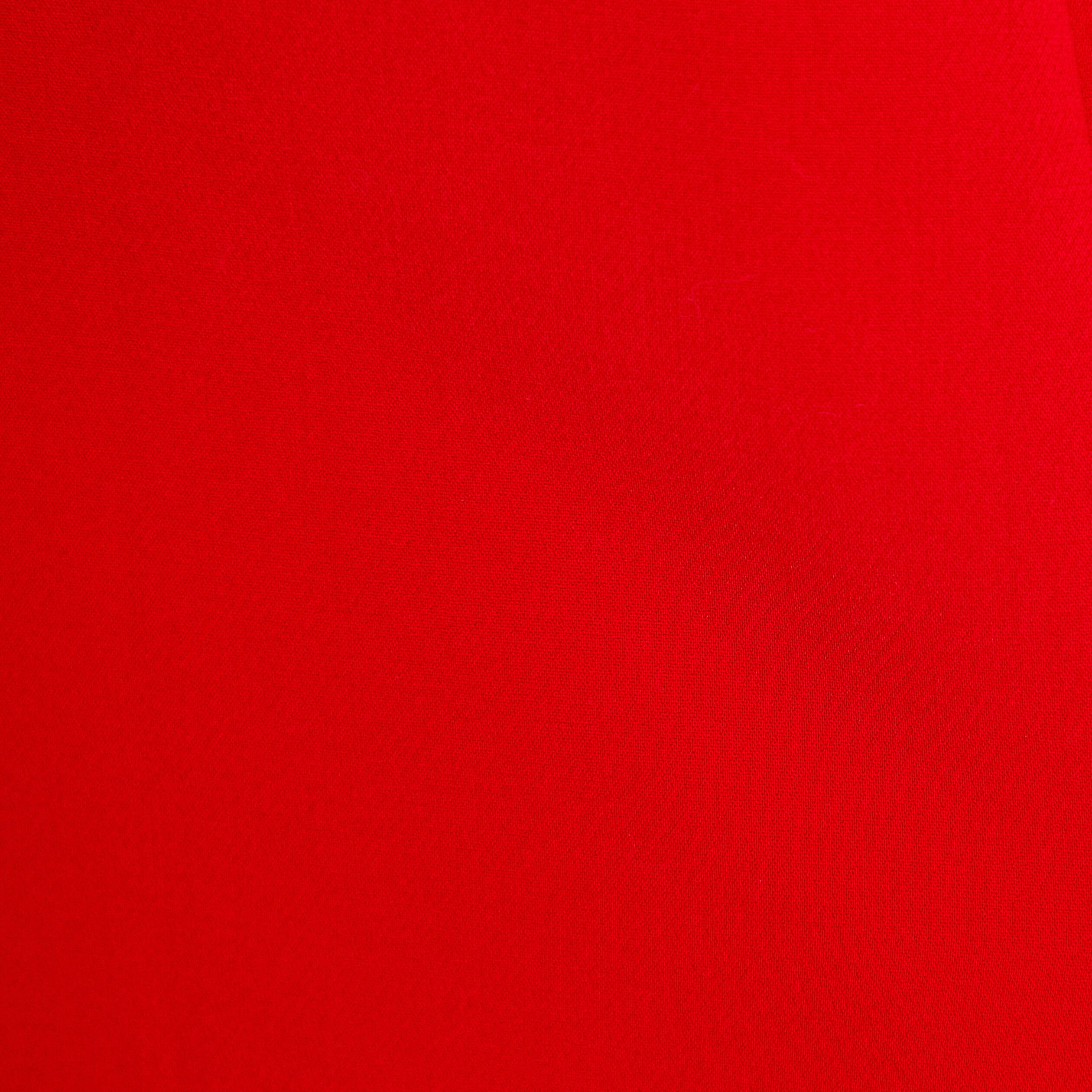 Jupe-short droite fentes rouge femme