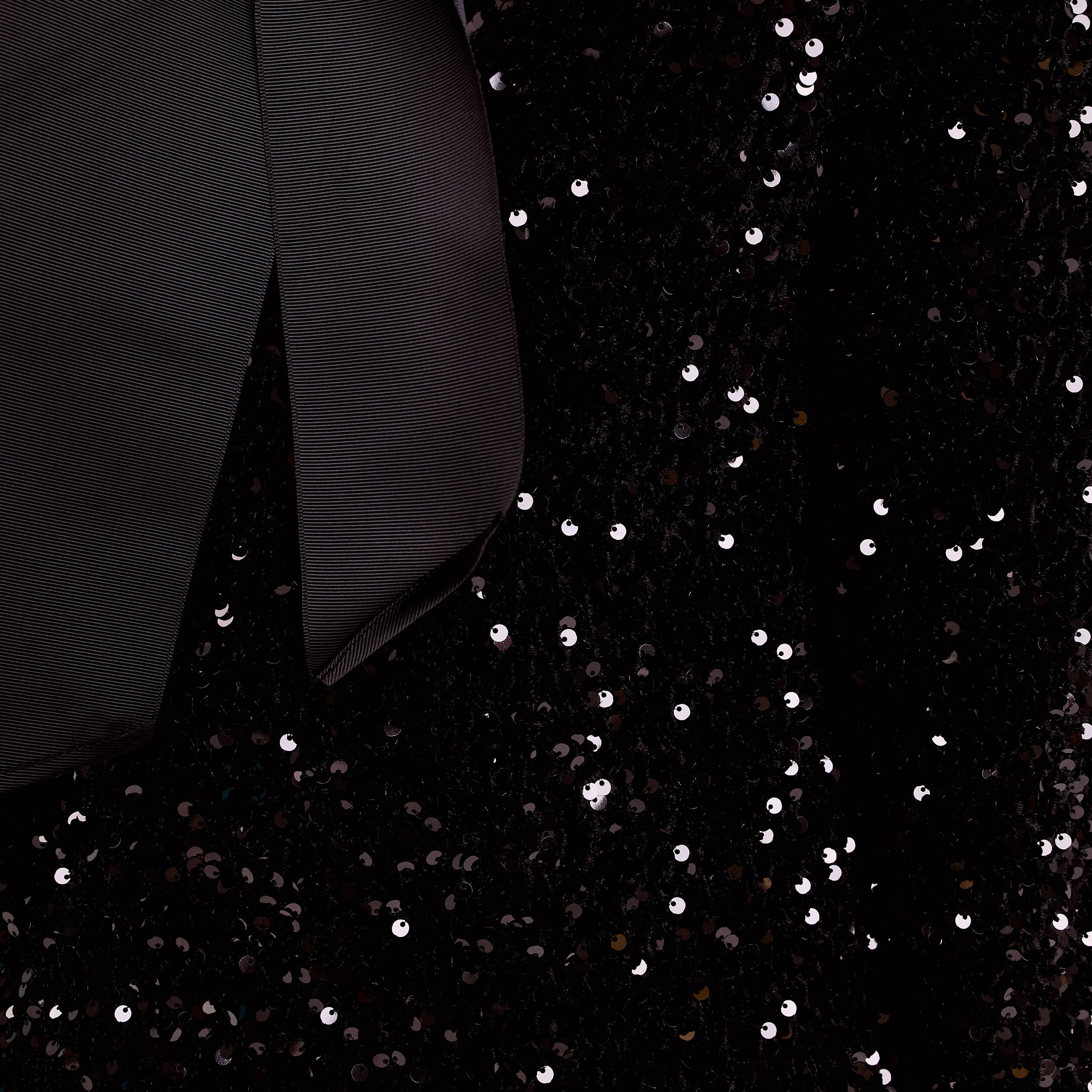 Robe &agrave; sequins dos nou&eacute; noir femme