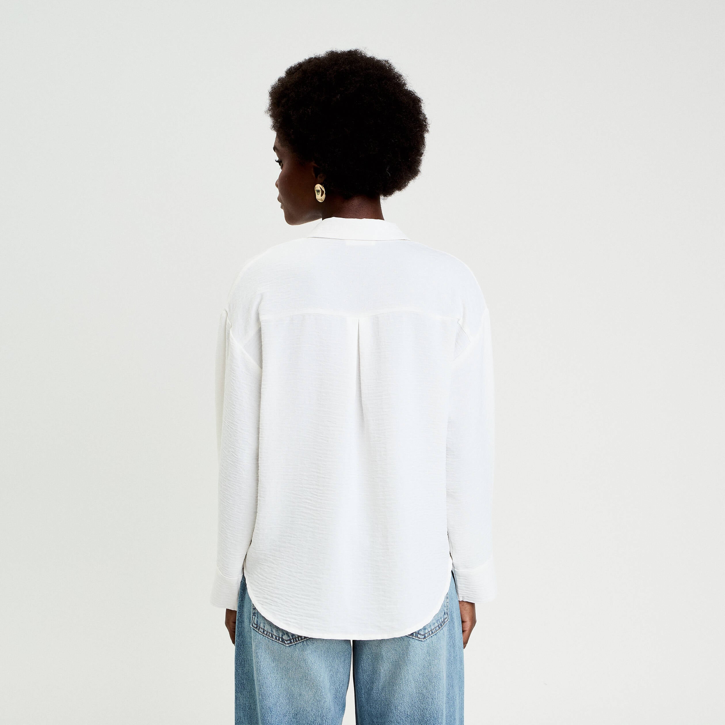 Vareuse manches longues ecru femme